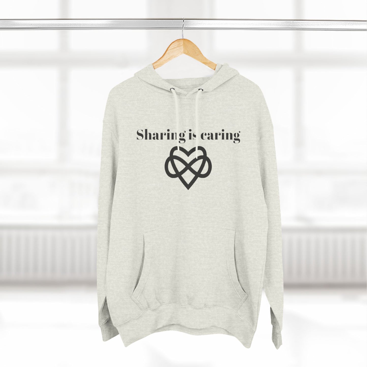 Sharing is Caring Poly Unisex Pullover Hoodie