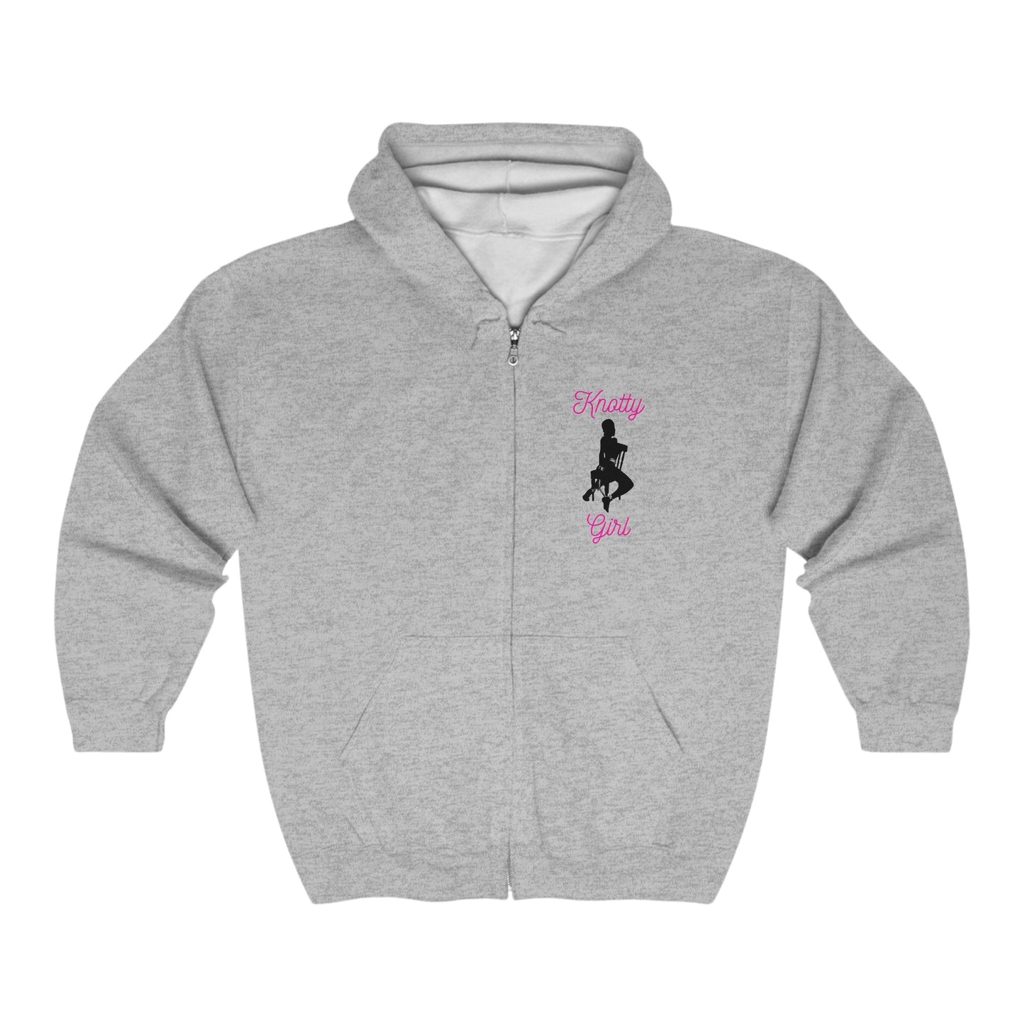 Knotty Girl Unisex Full Zip Hooded Sweatshirt