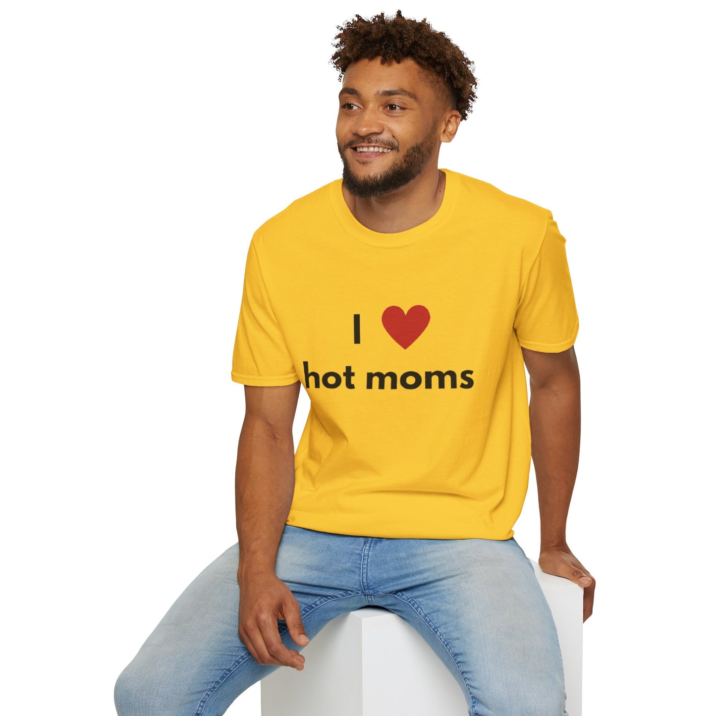 I Love Hot Moms Unisex Softstyle T-Shirt