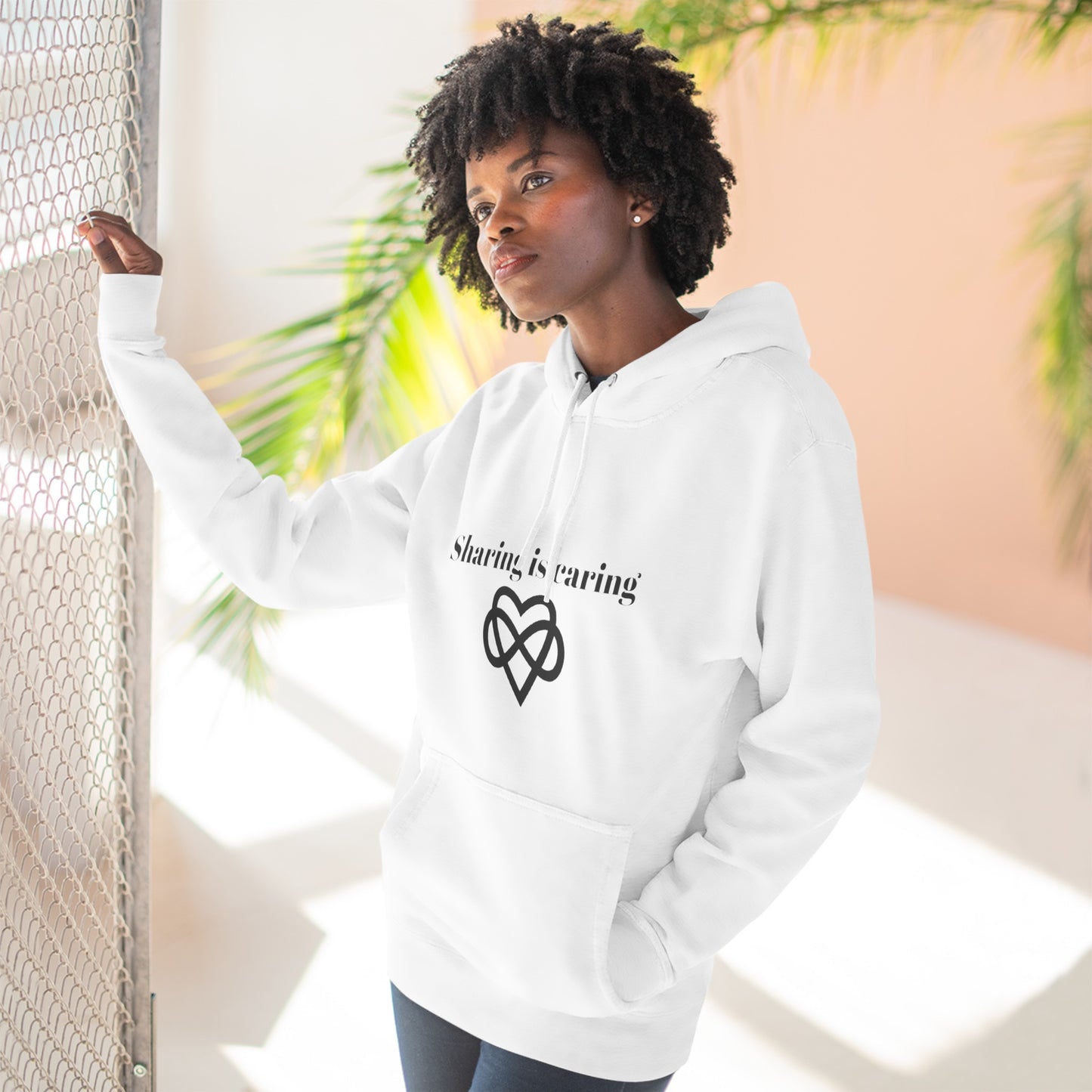 Sharing is Caring Poly Unisex Pullover Hoodie