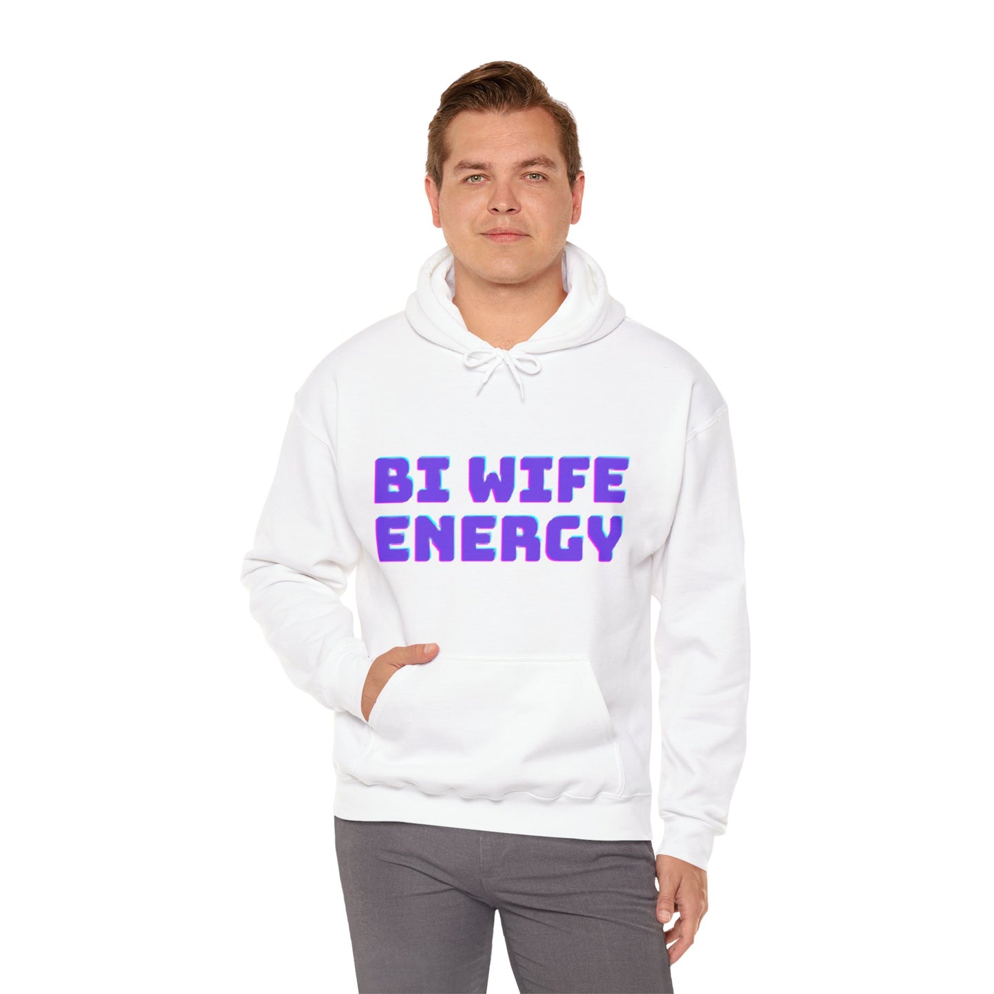 Bi Wife Energy Unisex Hooded Sweatshirt