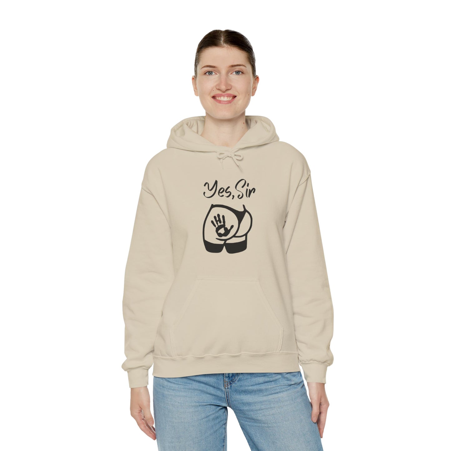 Yes Sir Unisex Hooded Sweatshirt