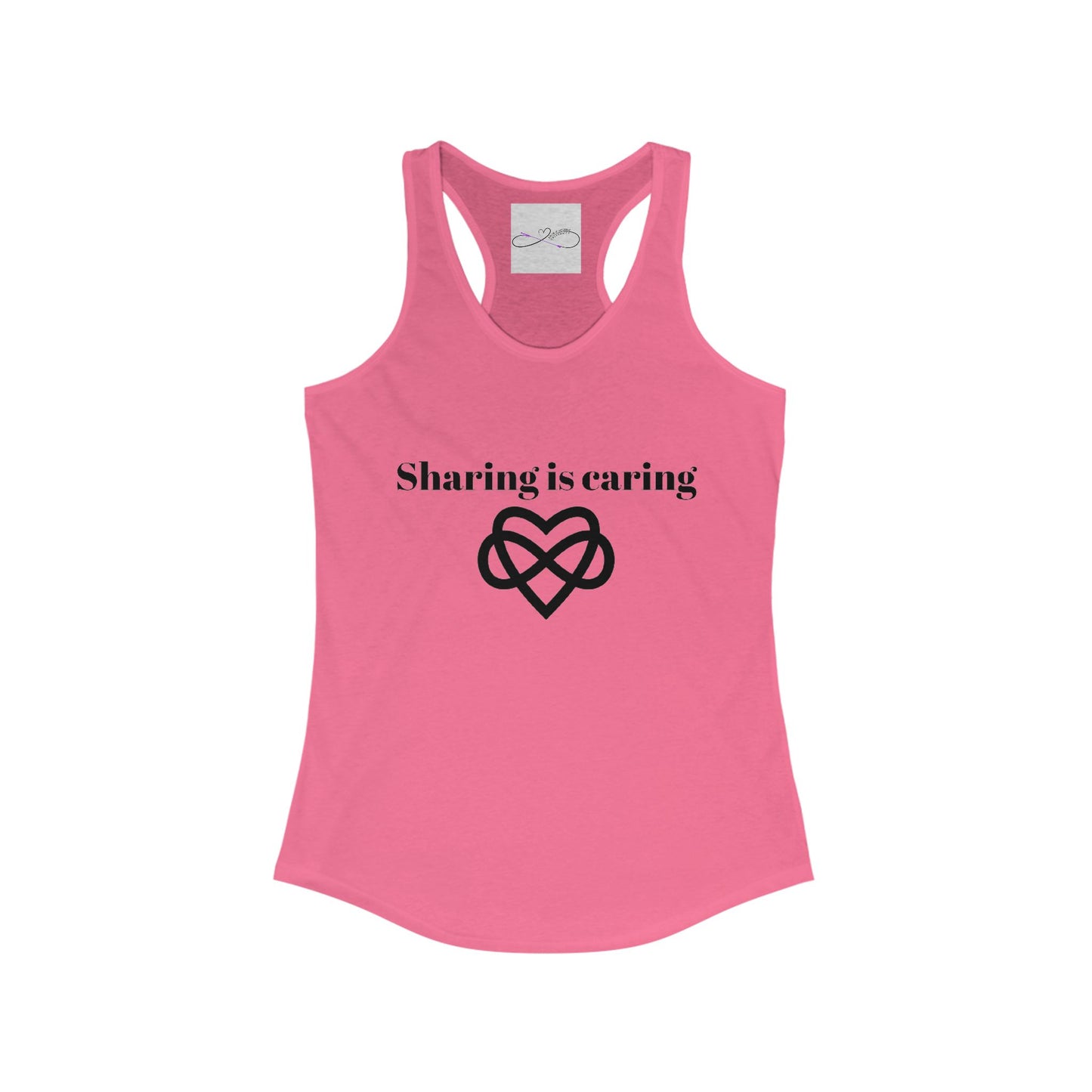 Sharing is Caring Poly Racerback Tank