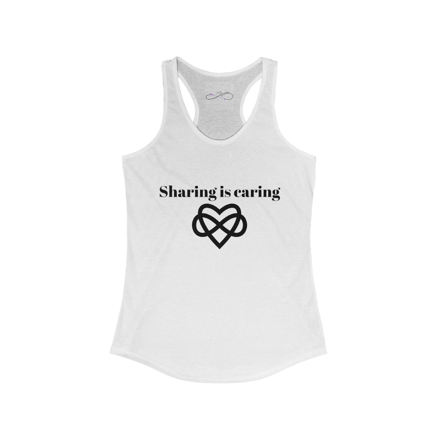 Sharing is Caring Poly Racerback Tank