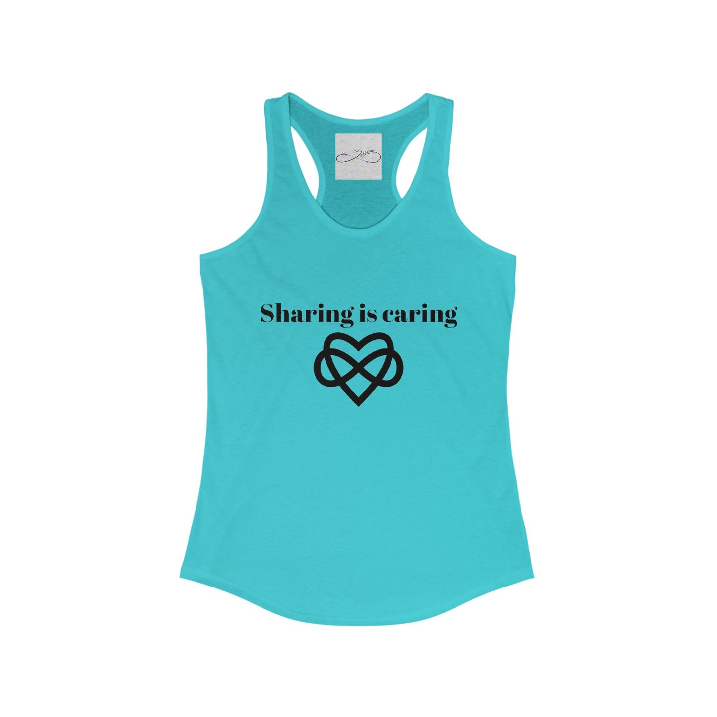 Sharing is Caring Poly Racerback Tank