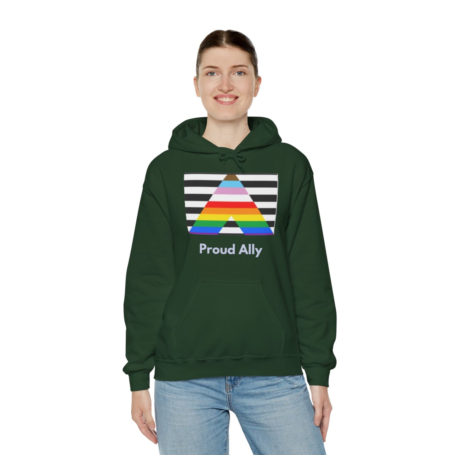 Proud Ally Unisex Hooded Sweatshirt