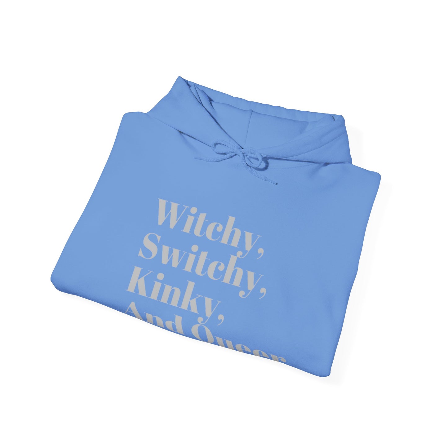 Witchy, Switchy, Kinky, and Queer Unisex Hooded Sweatshirt