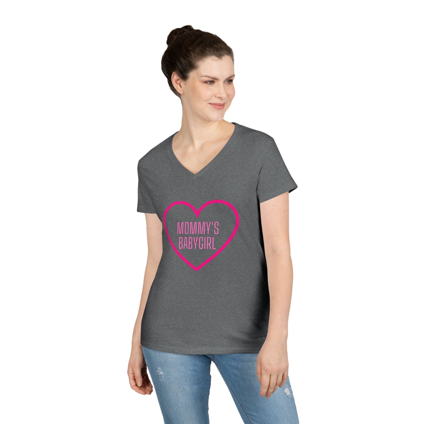 Mommy's Babygirl V-Neck T-Shirt