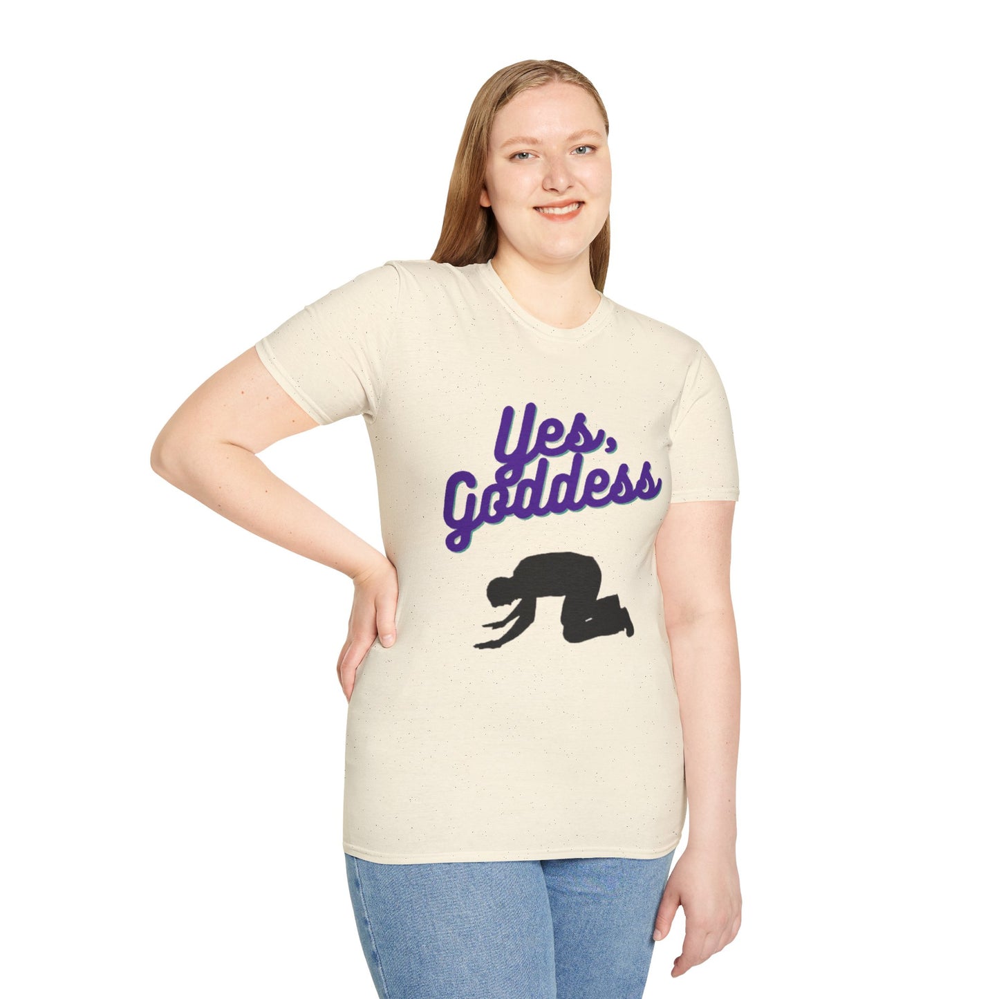 Yes, Goddess Unisex Softstyle T-Shirt