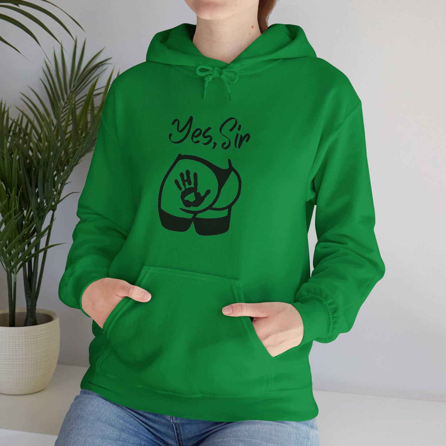 Yes Sir Unisex Hooded Sweatshirt