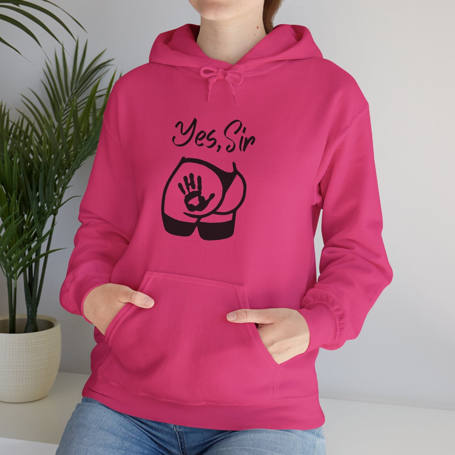 Yes Sir Unisex Hooded Sweatshirt