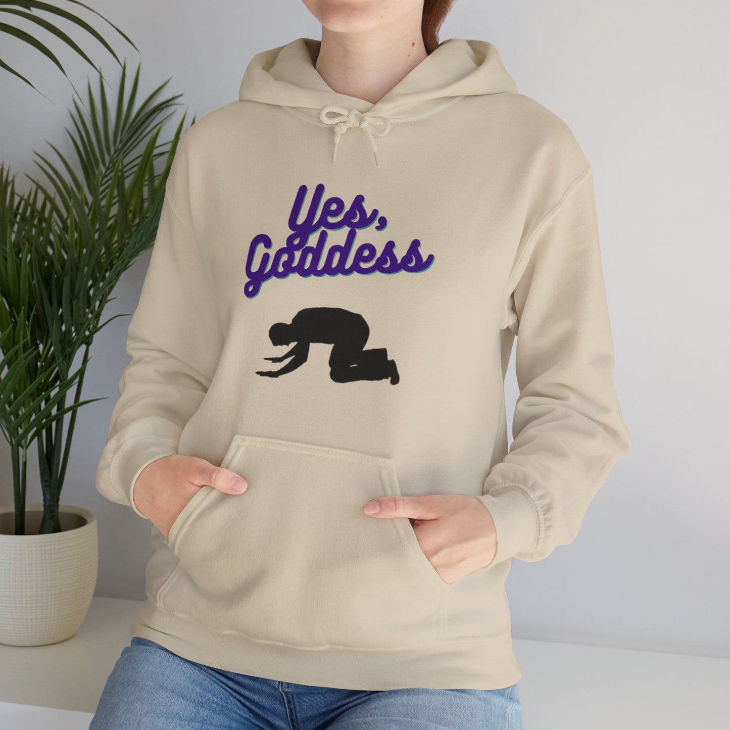 Yes, Goddess Unisex Hooded Sweatshirt