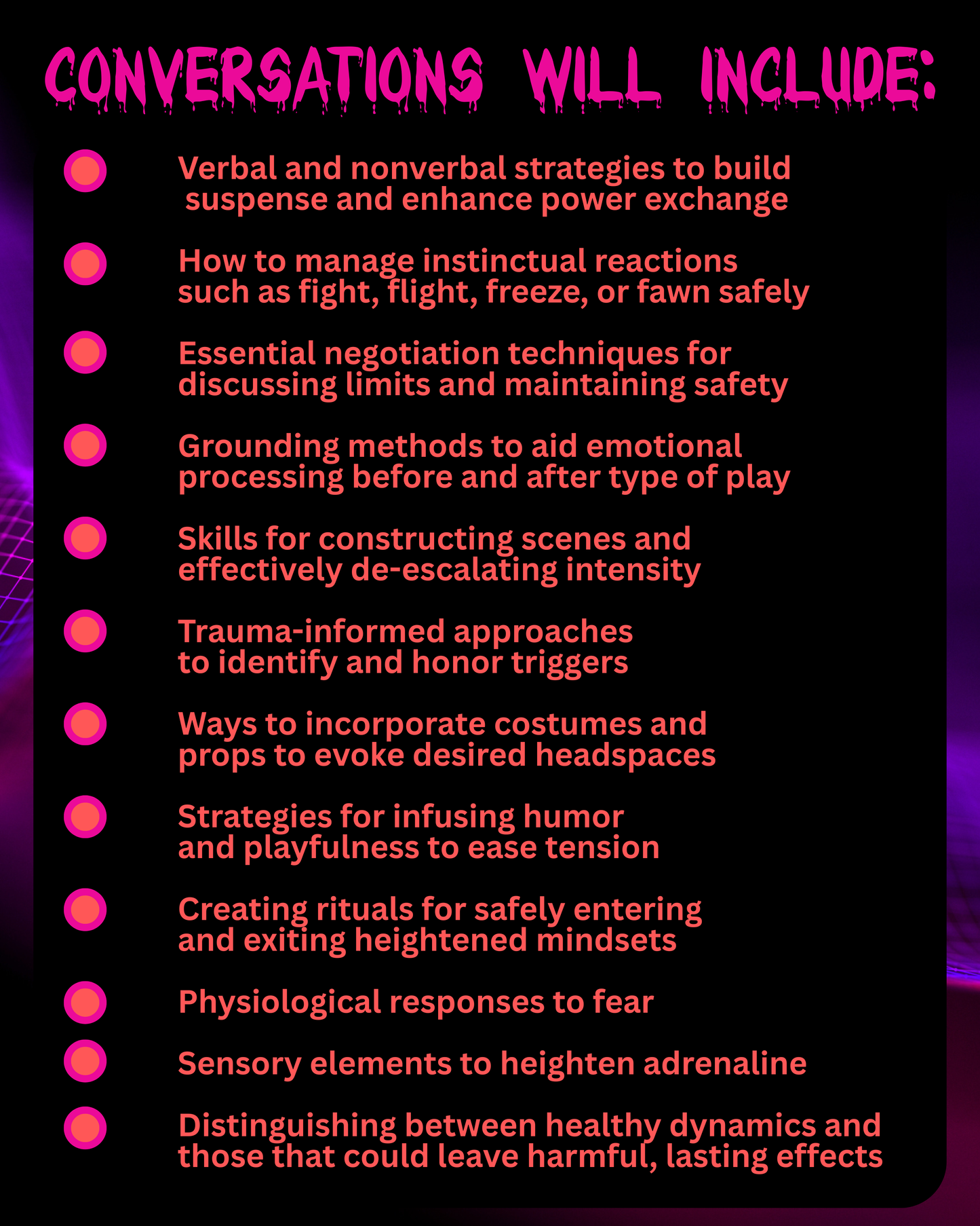 Thrills and Chills: Fear Play for Brave Souls