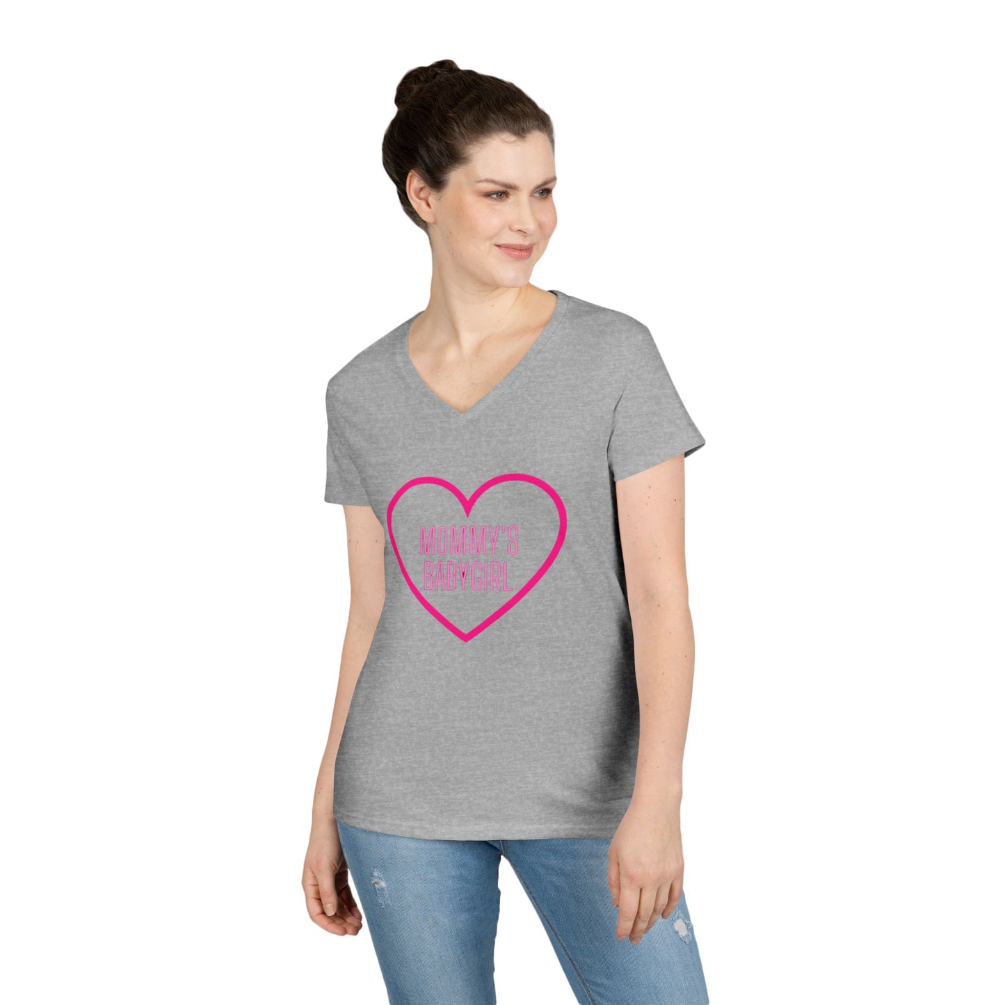 Mommy's Babygirl V-Neck T-Shirt