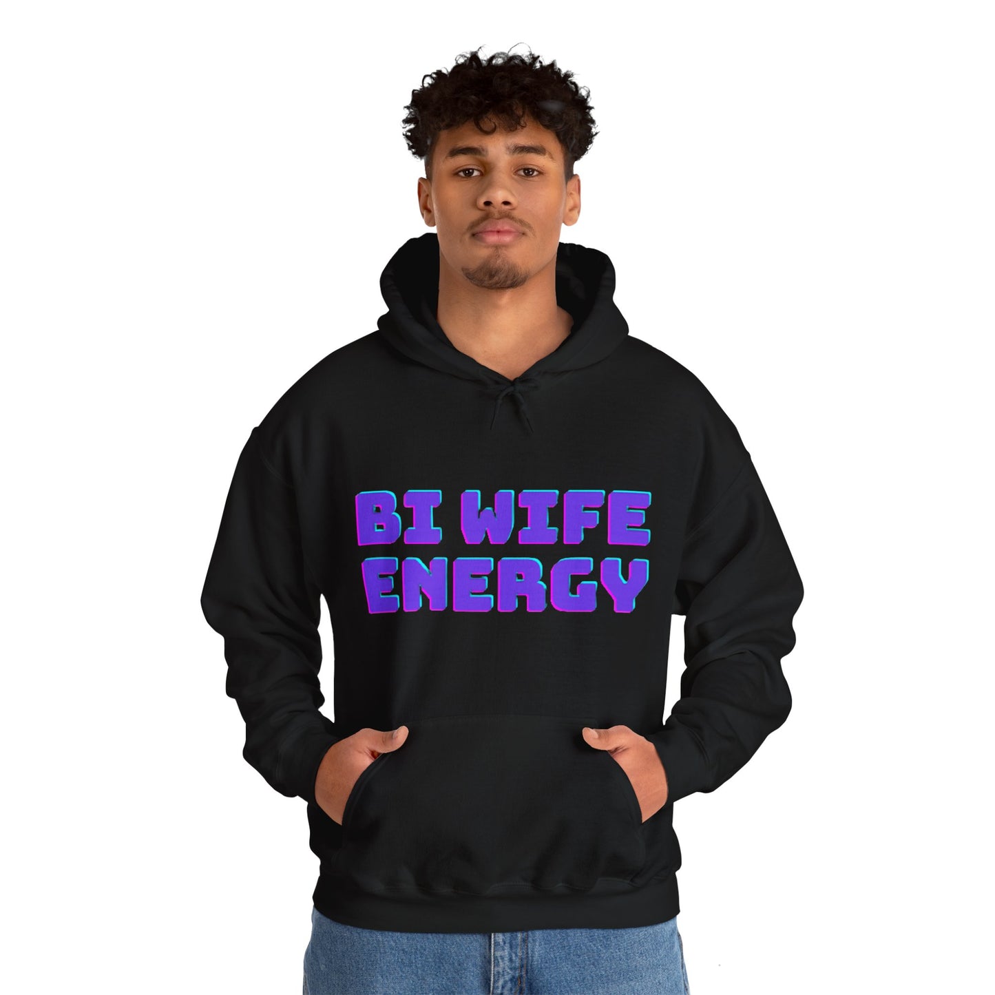 Bi Wife Energy Unisex Hooded Sweatshirt