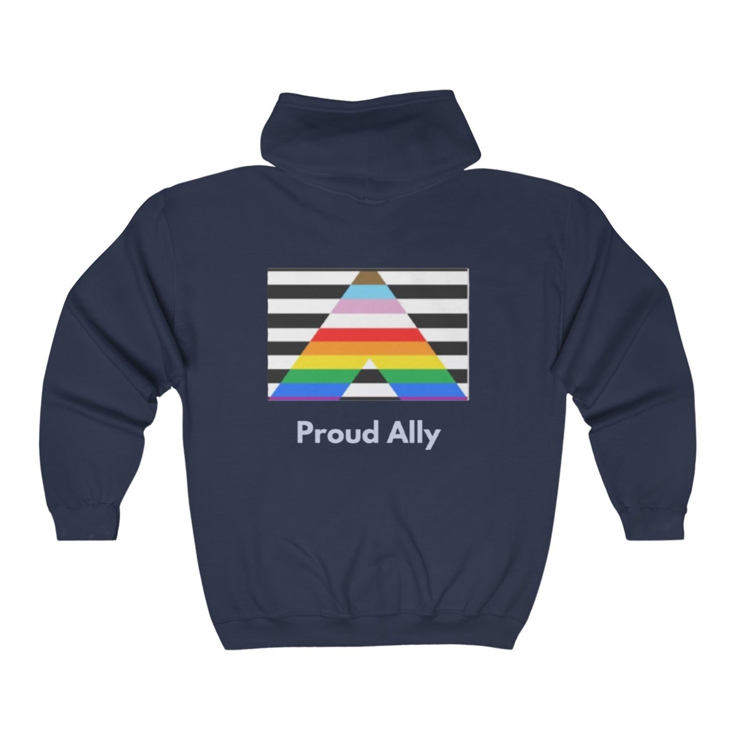 Proud Ally Unisex Full Zip Hooded Sweatshirt