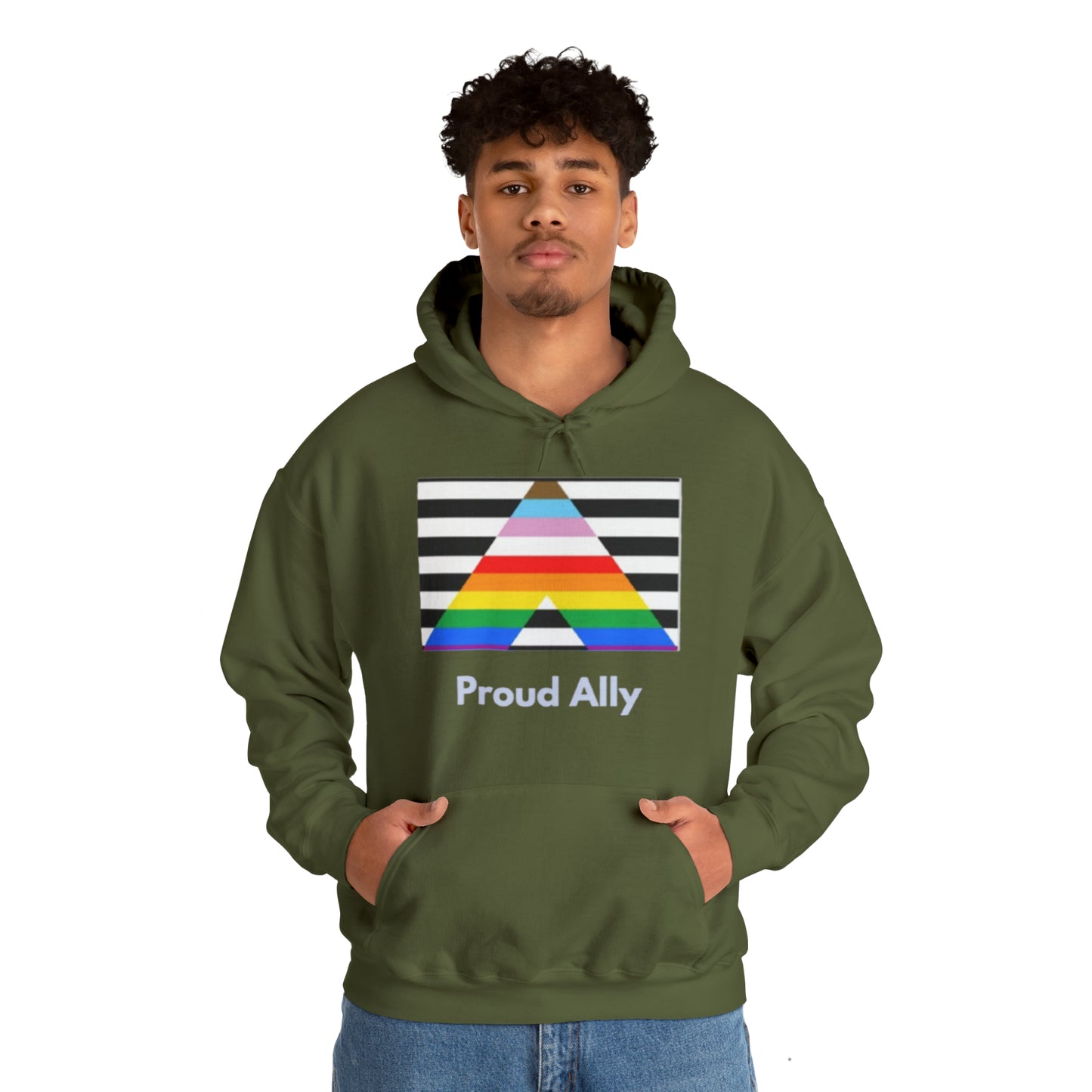 Proud Ally Unisex Hooded Sweatshirt