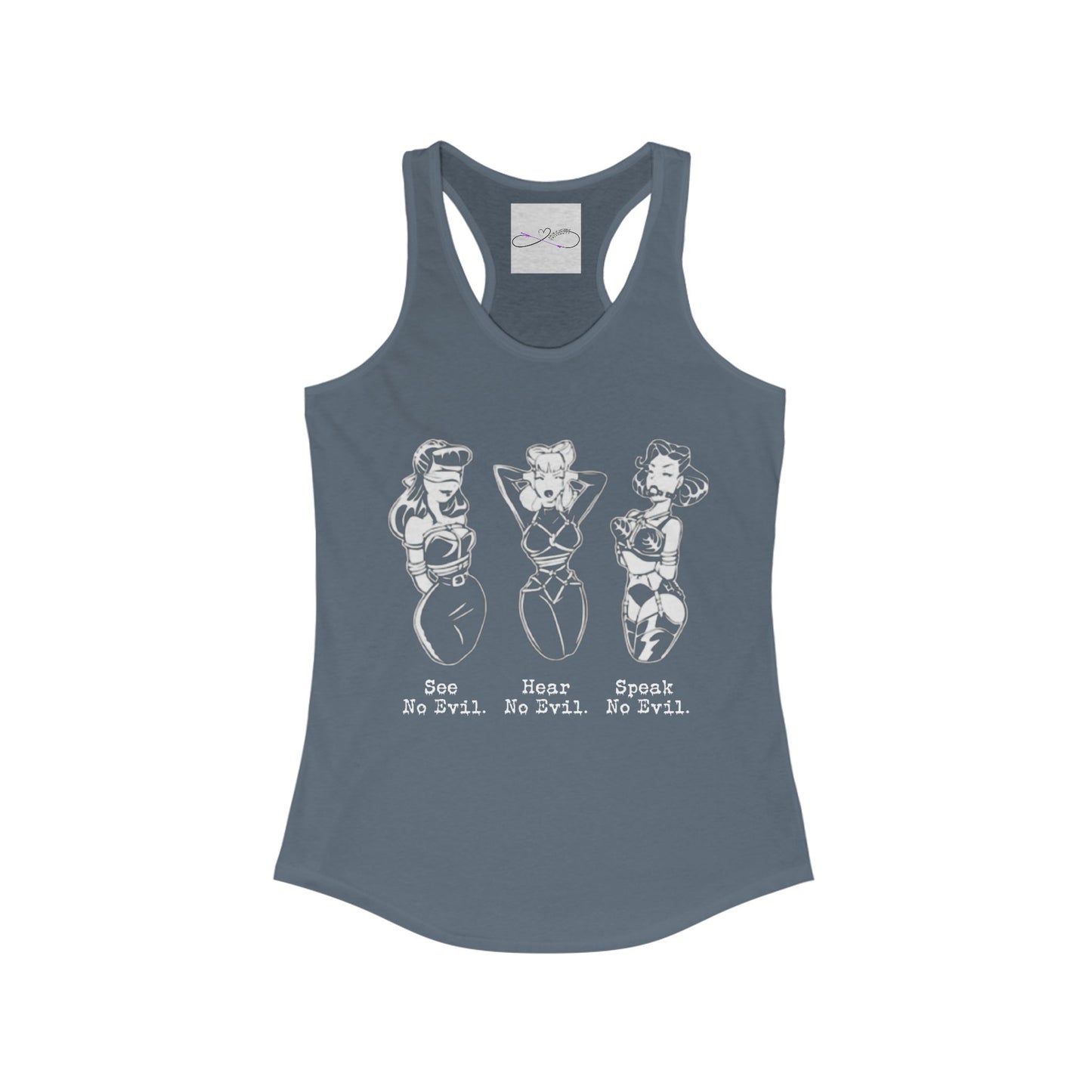 See, Hear, Speak No Evil Women's Racerback Tank