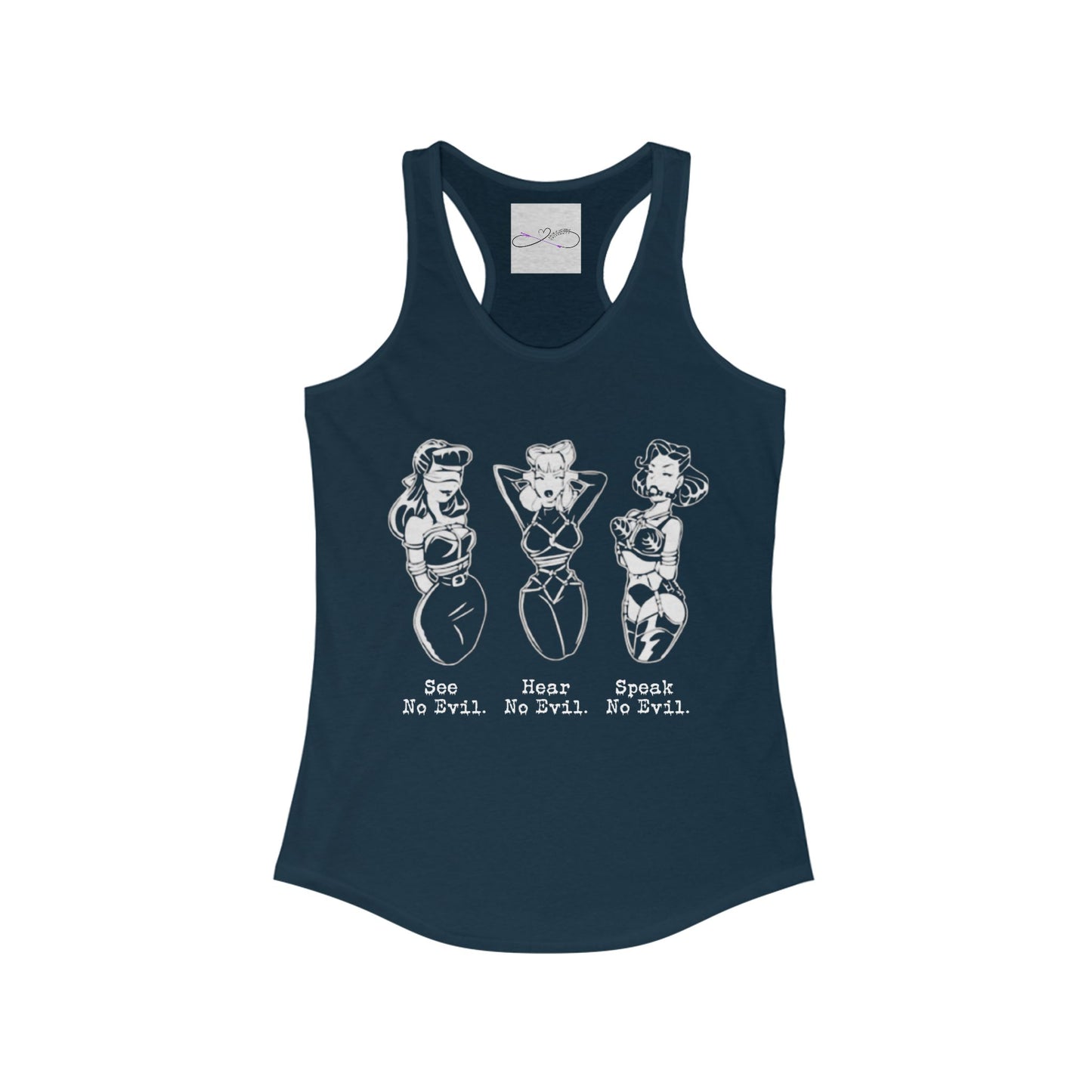 See, Hear, Speak No Evil Women's Racerback Tank