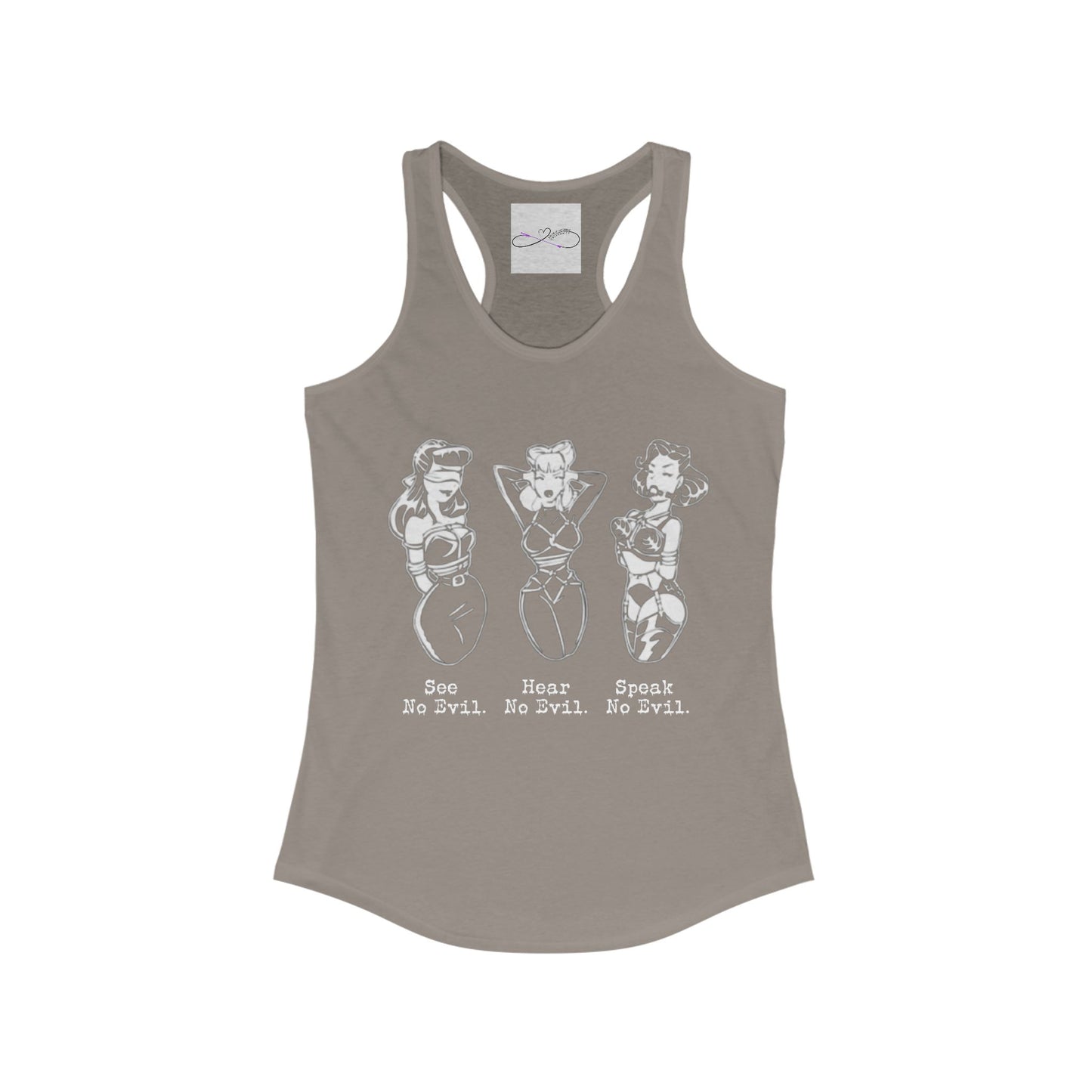 See, Hear, Speak No Evil Women's Racerback Tank