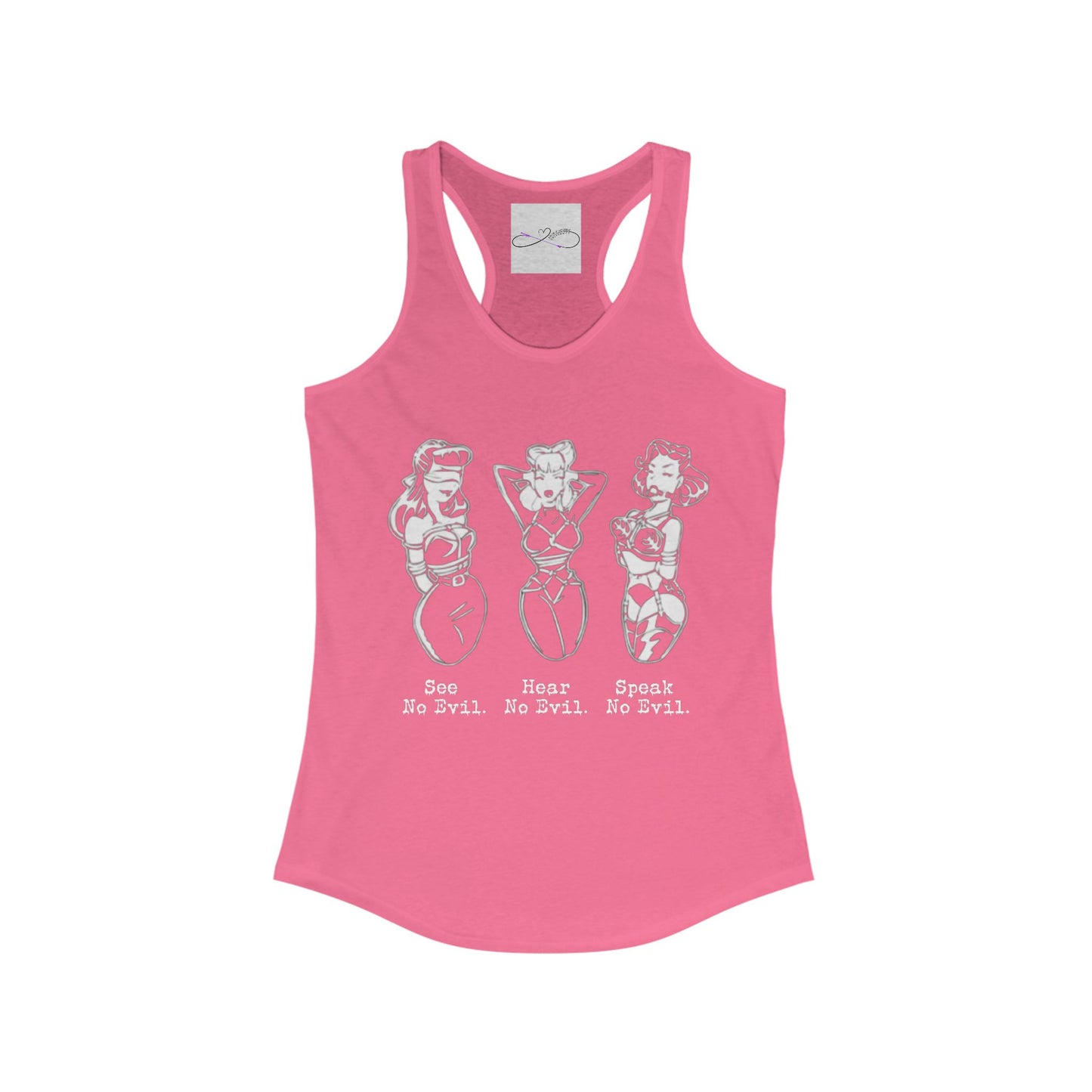 See, Hear, Speak No Evil Women's Racerback Tank