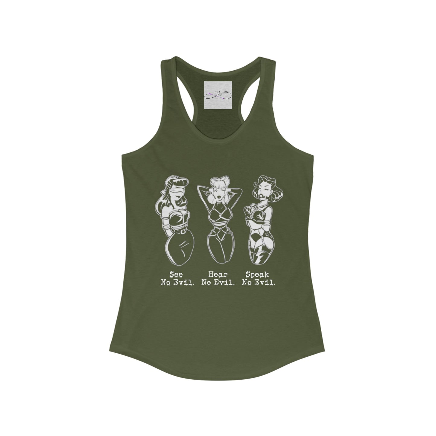 See, Hear, Speak No Evil Women's Racerback Tank