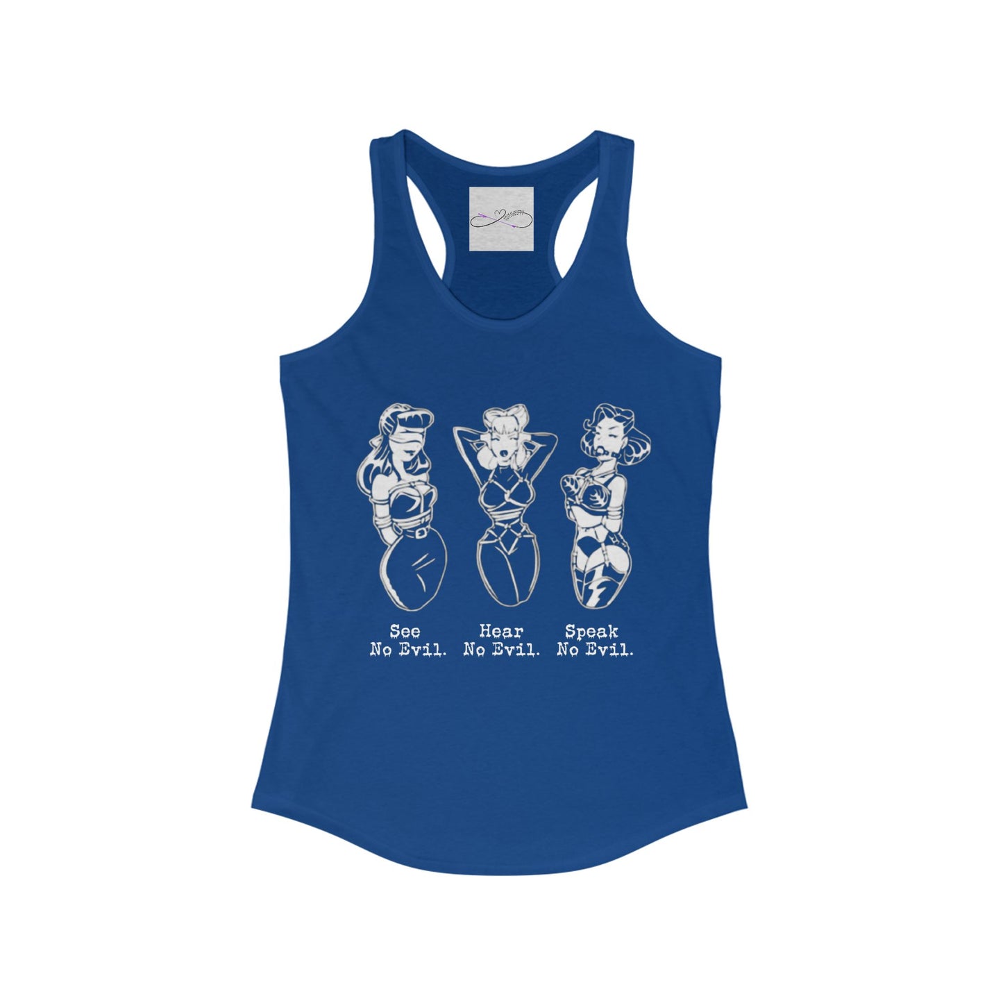 See, Hear, Speak No Evil Women's Racerback Tank