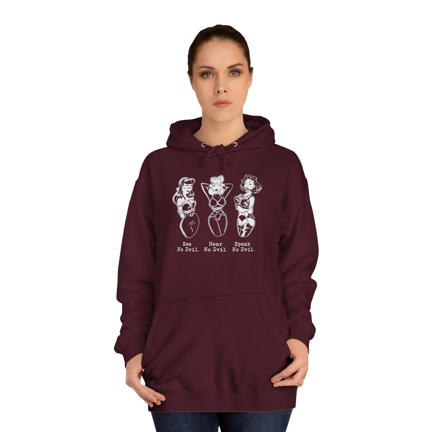 See, Hear, Speak No Evil Unisex Hoodie