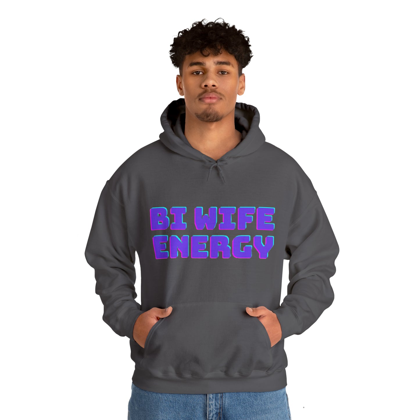Bi Wife Energy Unisex Hooded Sweatshirt