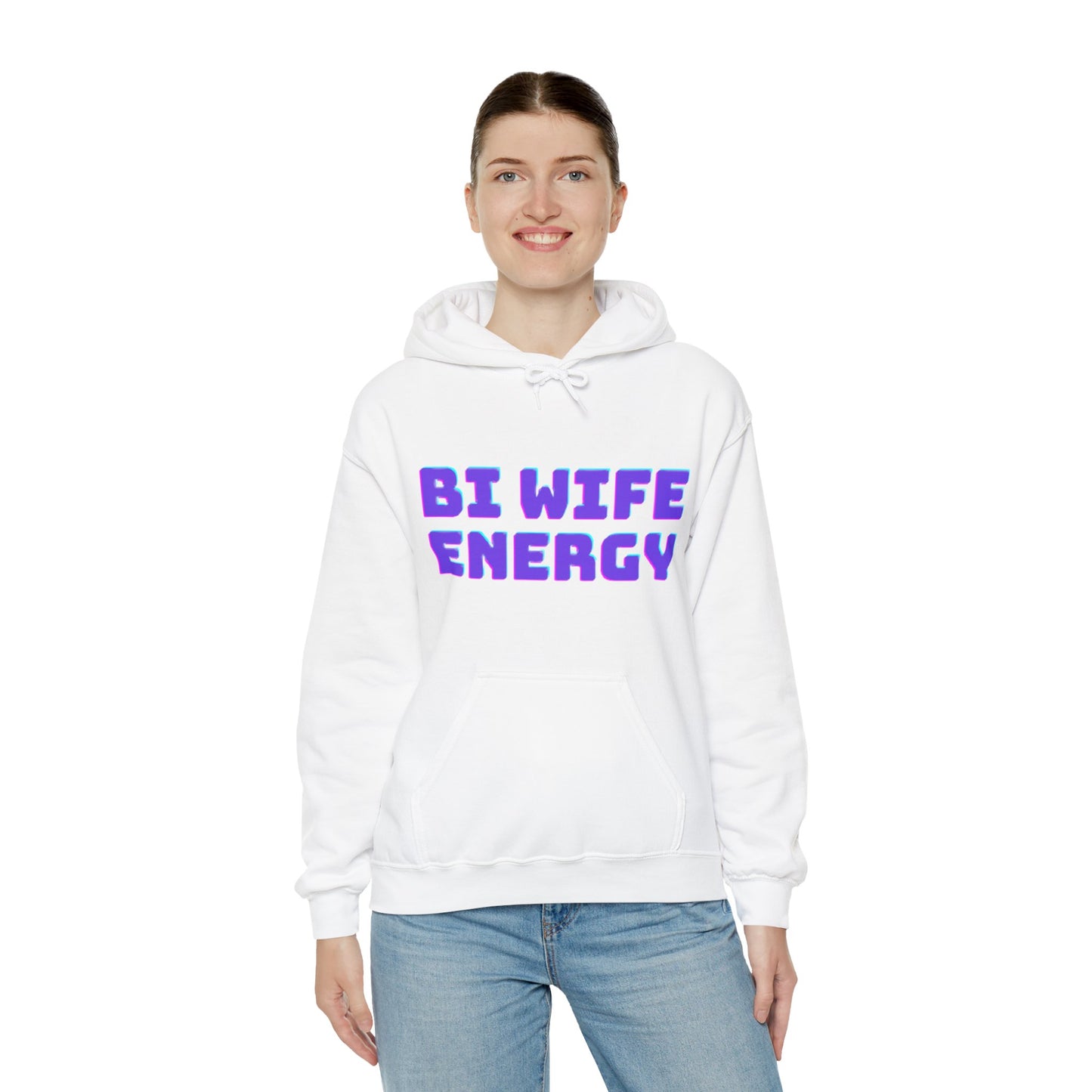 Bi Wife Energy Unisex Hooded Sweatshirt