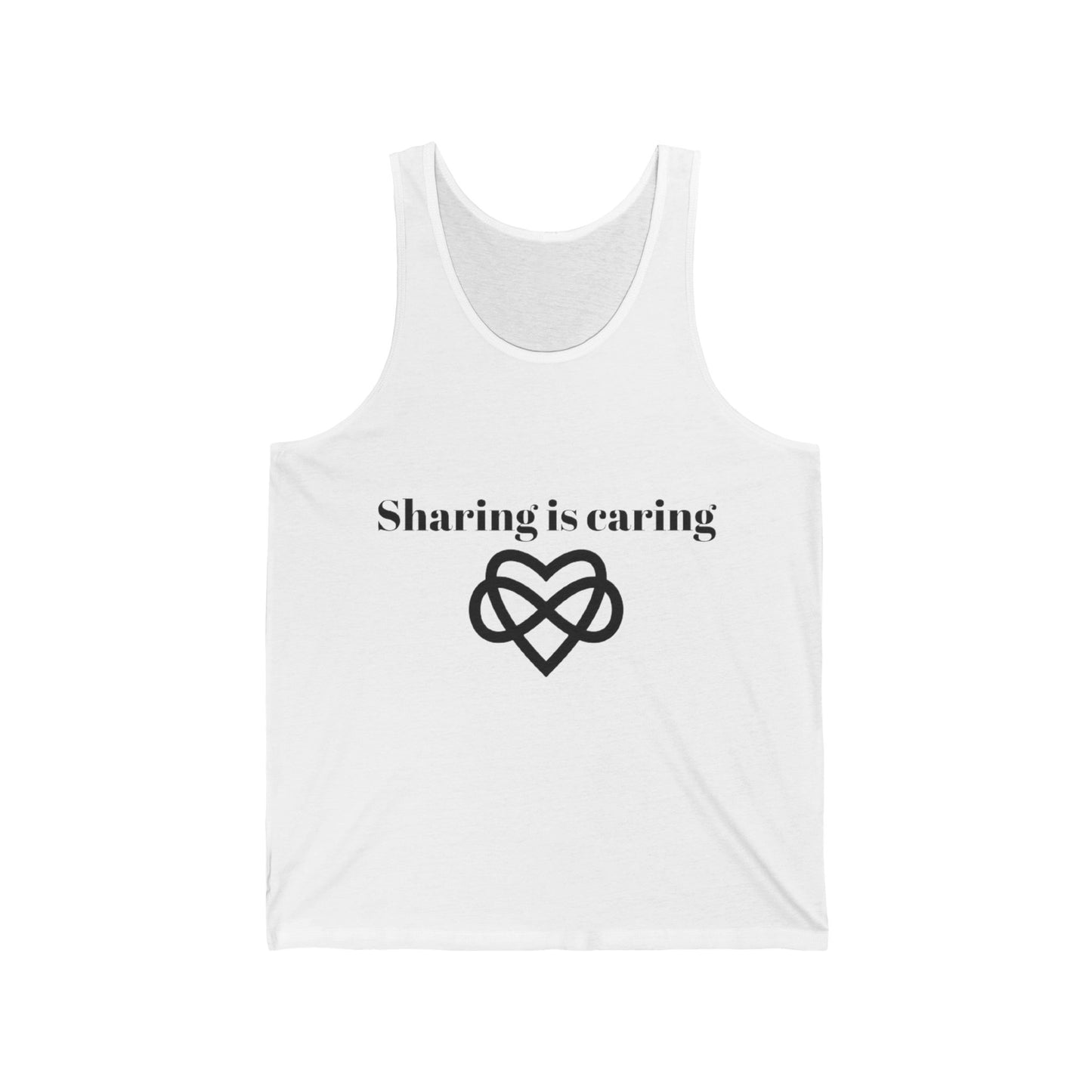 Sharing is Caring Poly Unisex Jersey Tank