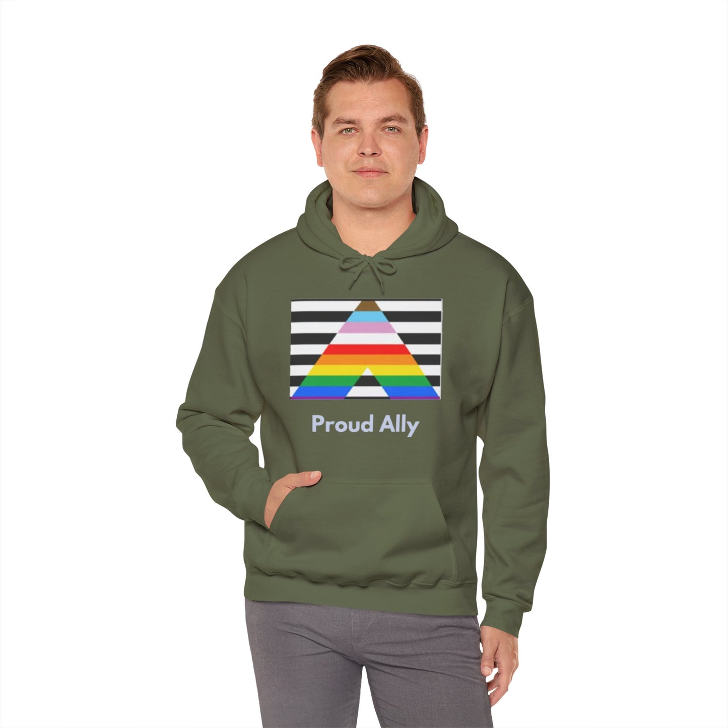 Proud Ally Unisex Hooded Sweatshirt