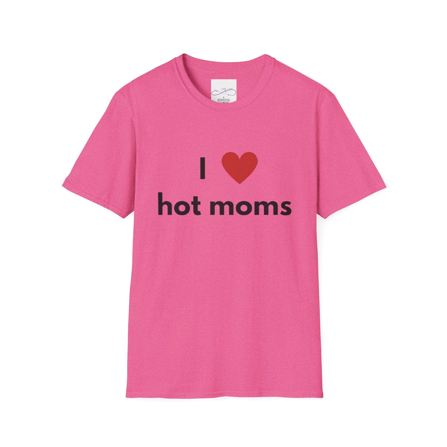 I Love Hot Moms Unisex Softstyle T-Shirt