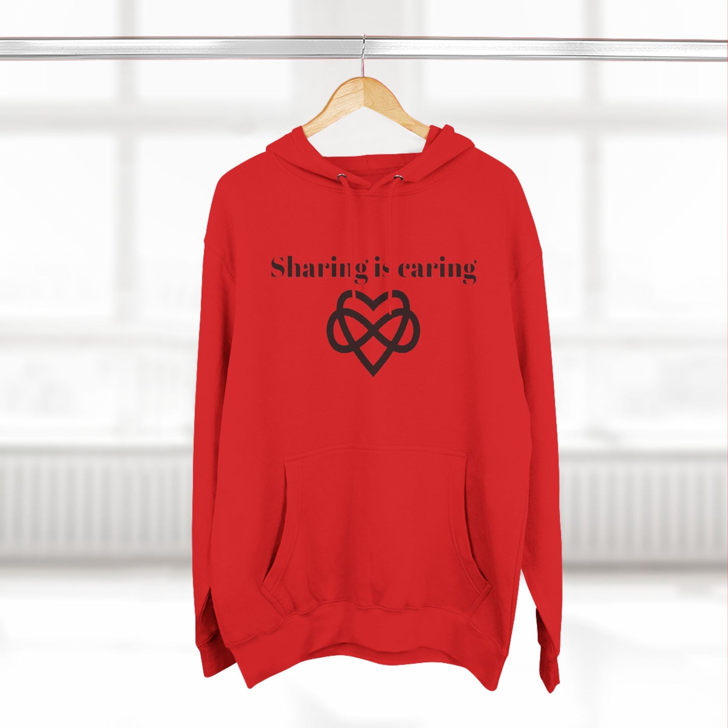 Sharing is Caring Poly Unisex Pullover Hoodie