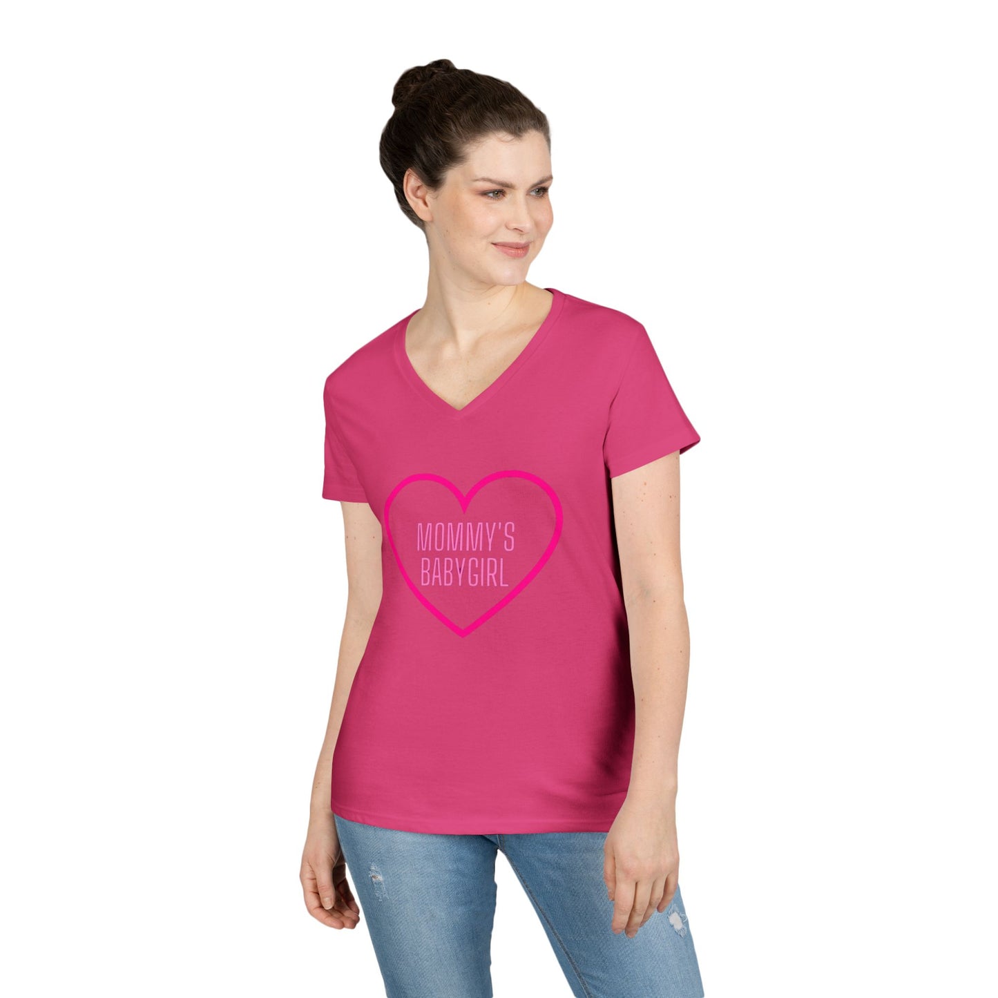 Mommy's Babygirl V-Neck T-Shirt