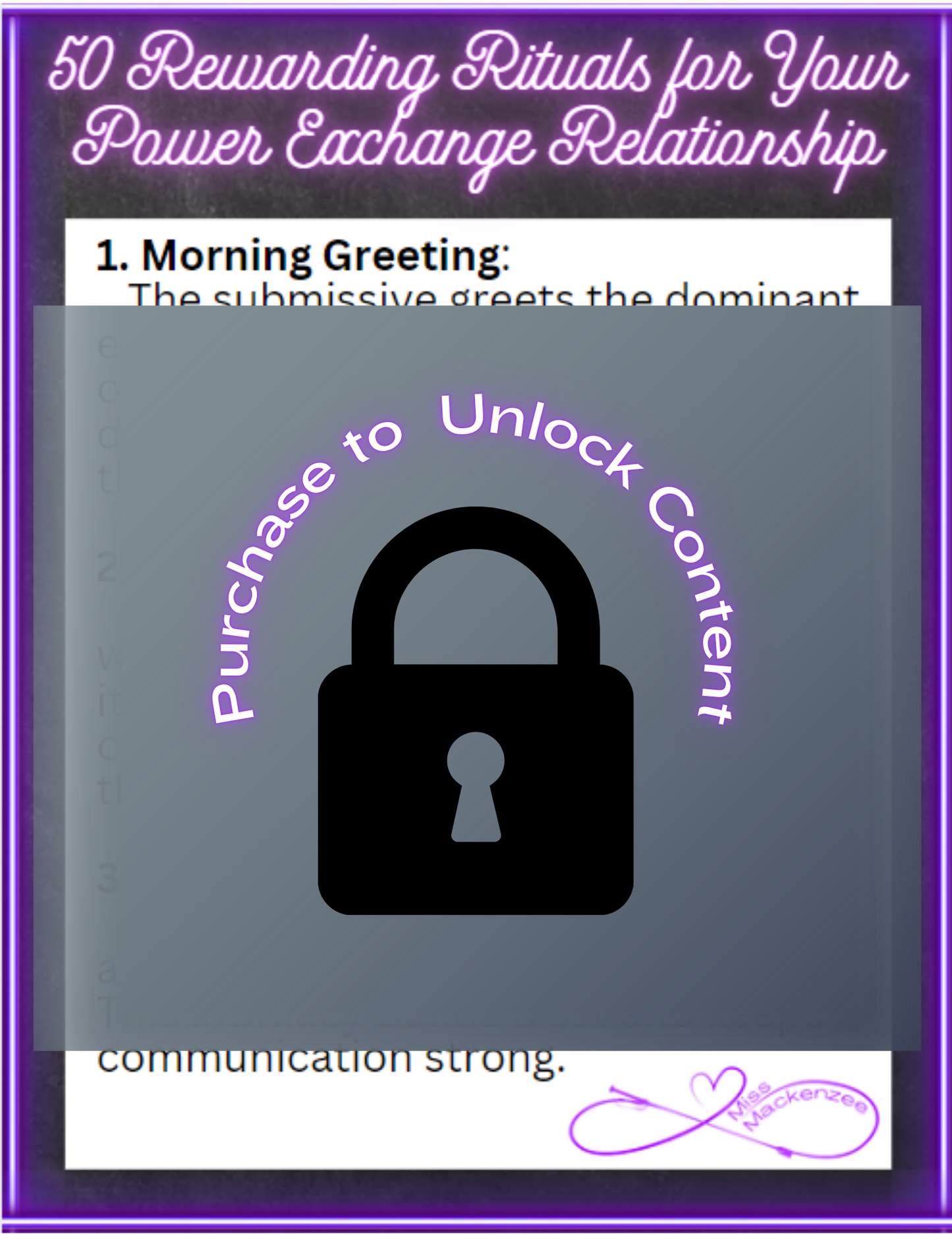 50 Rewarding Rituals for Your Power Exchange Relationship