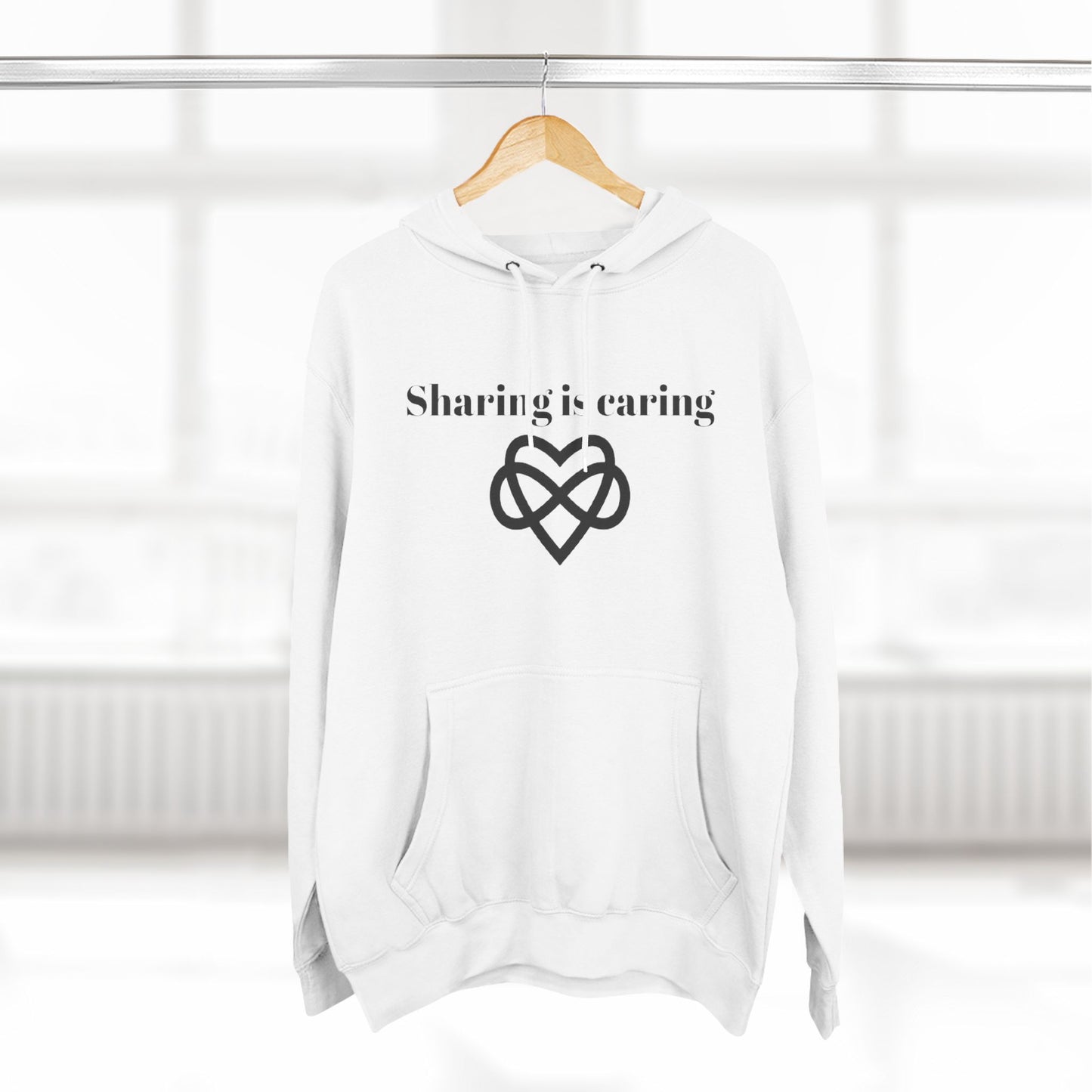 Sharing is Caring Poly Unisex Pullover Hoodie