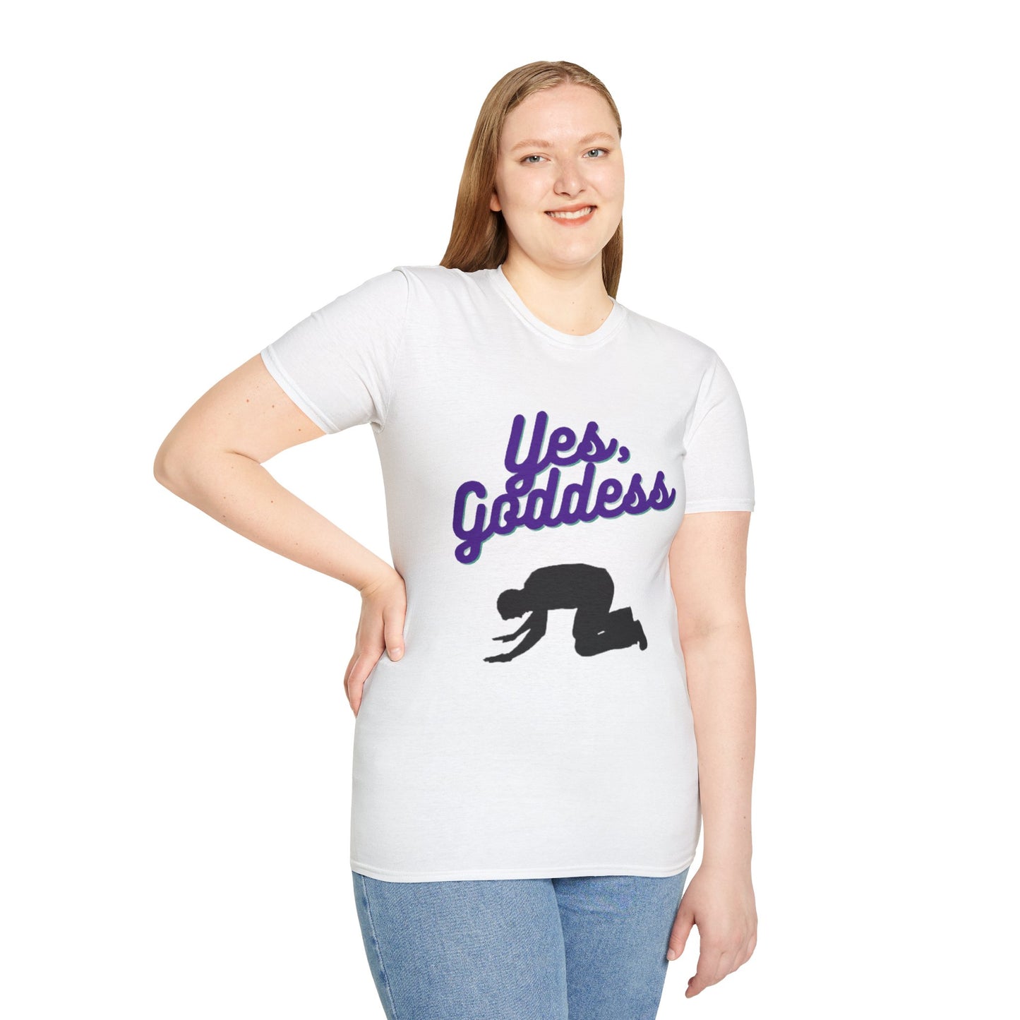 Yes, Goddess Unisex Softstyle T-Shirt