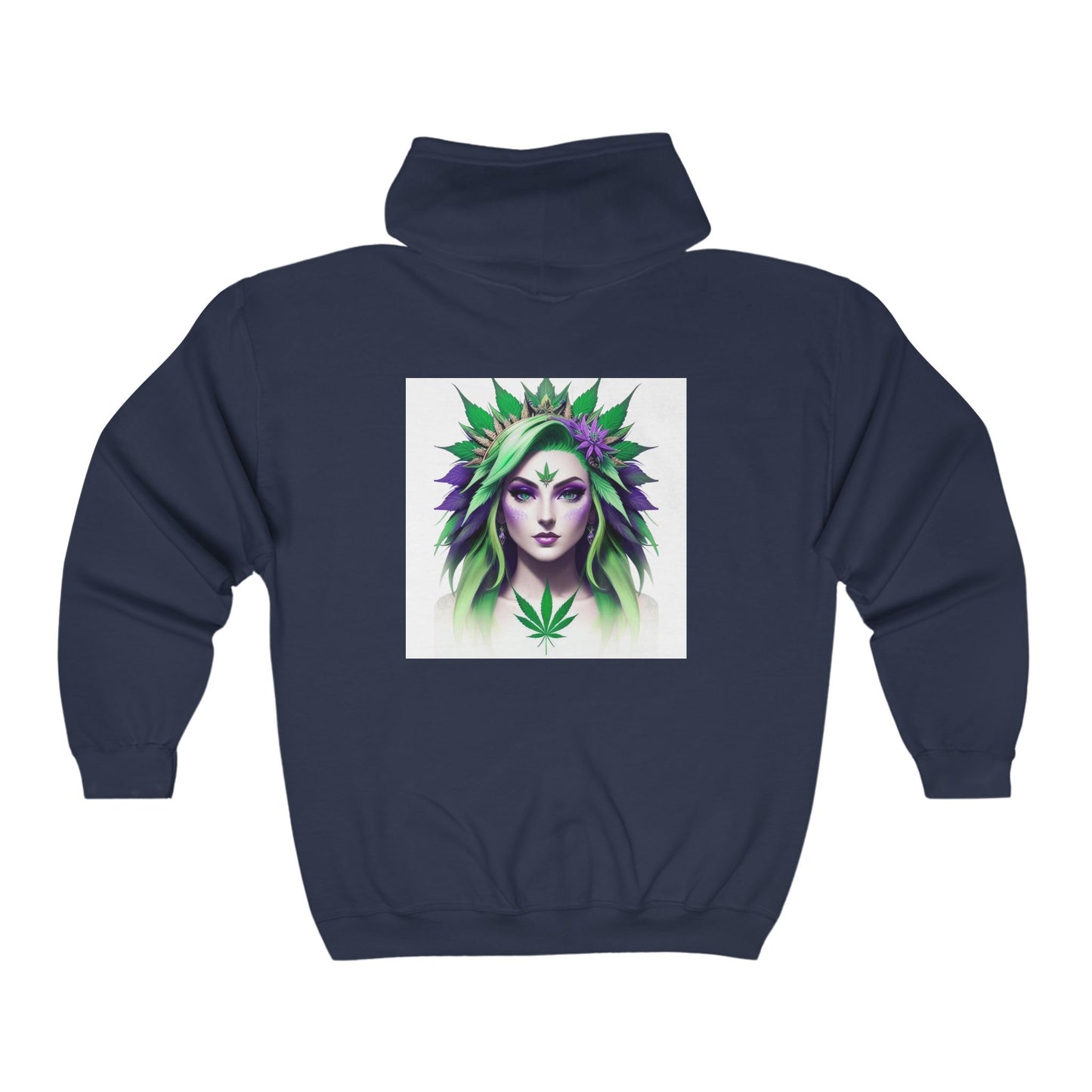 Ganja Goddess Unisex Full Zip Hooded Sweatshirt