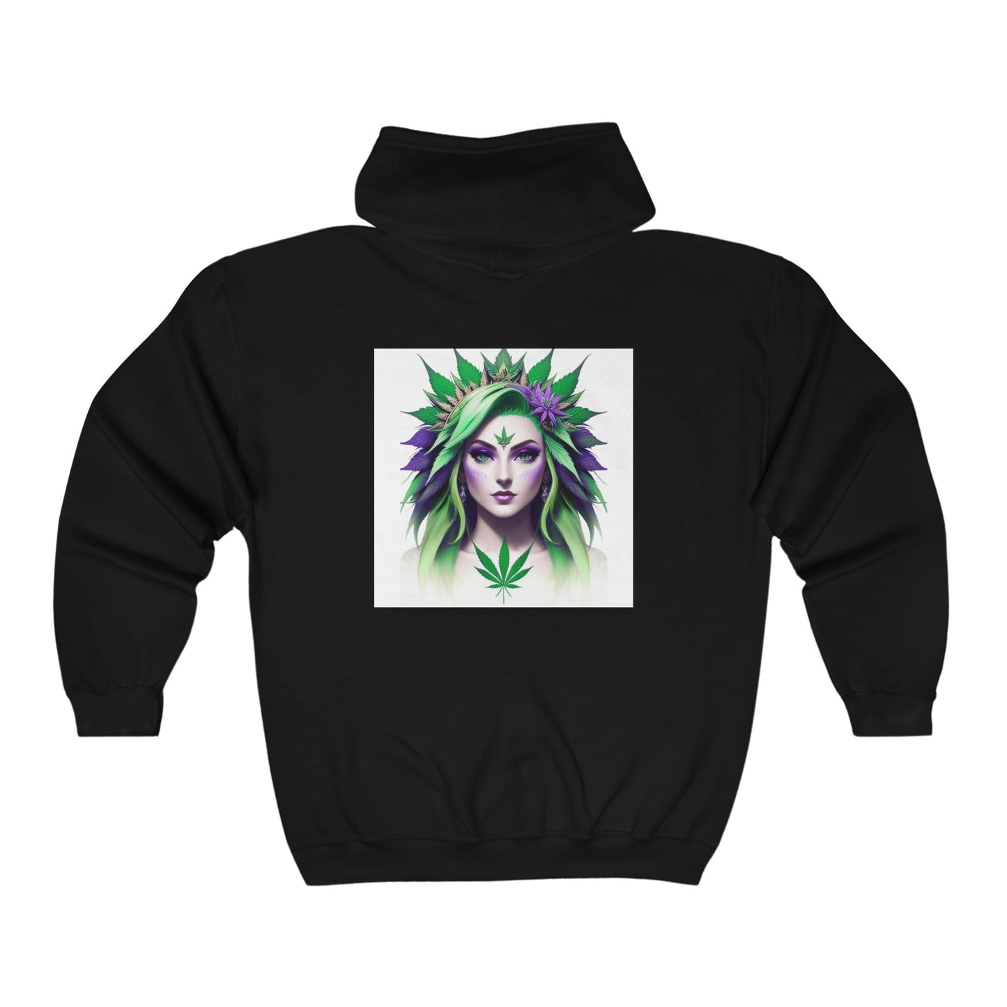 Ganja Goddess Unisex Full Zip Hooded Sweatshirt