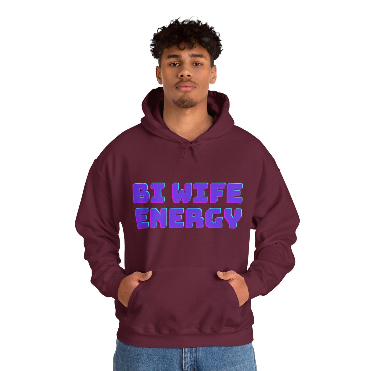 Bi Wife Energy Unisex Hooded Sweatshirt