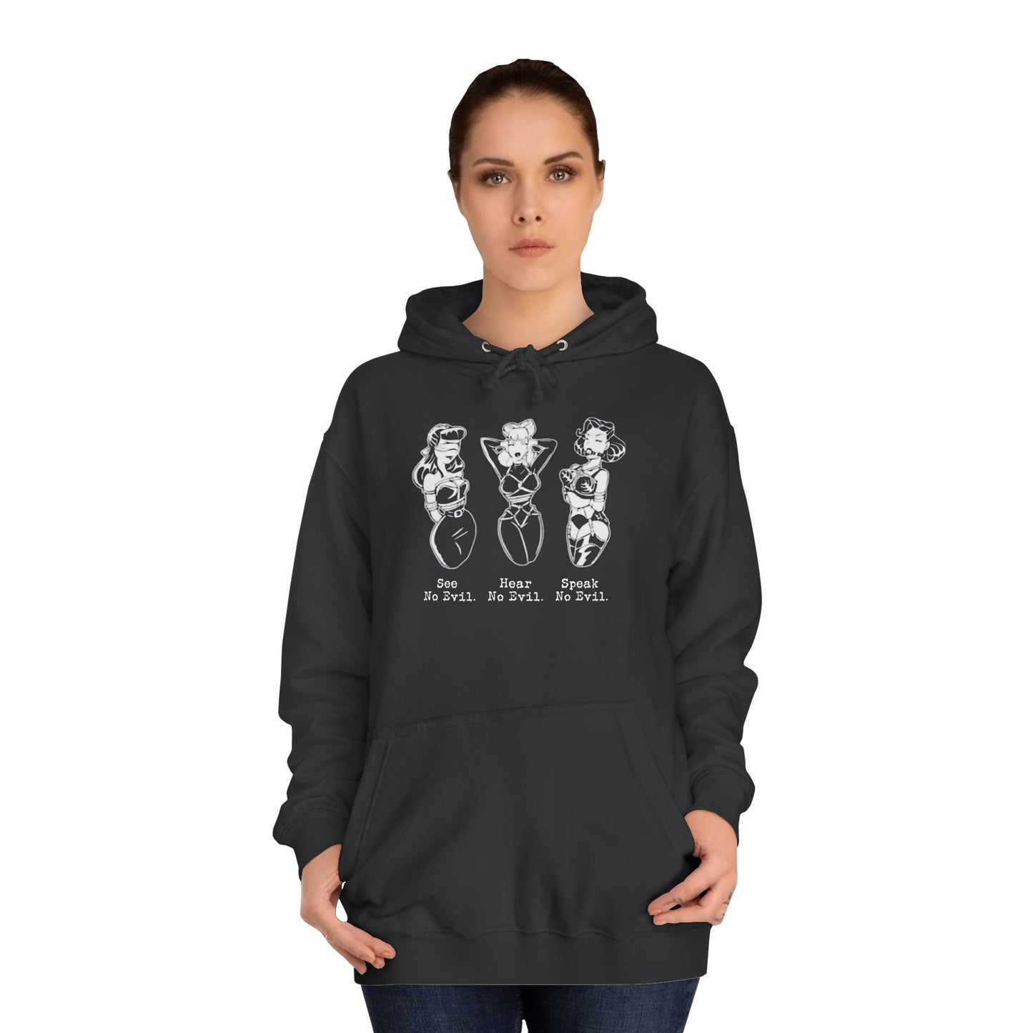 See, Hear, Speak No Evil Unisex Hoodie