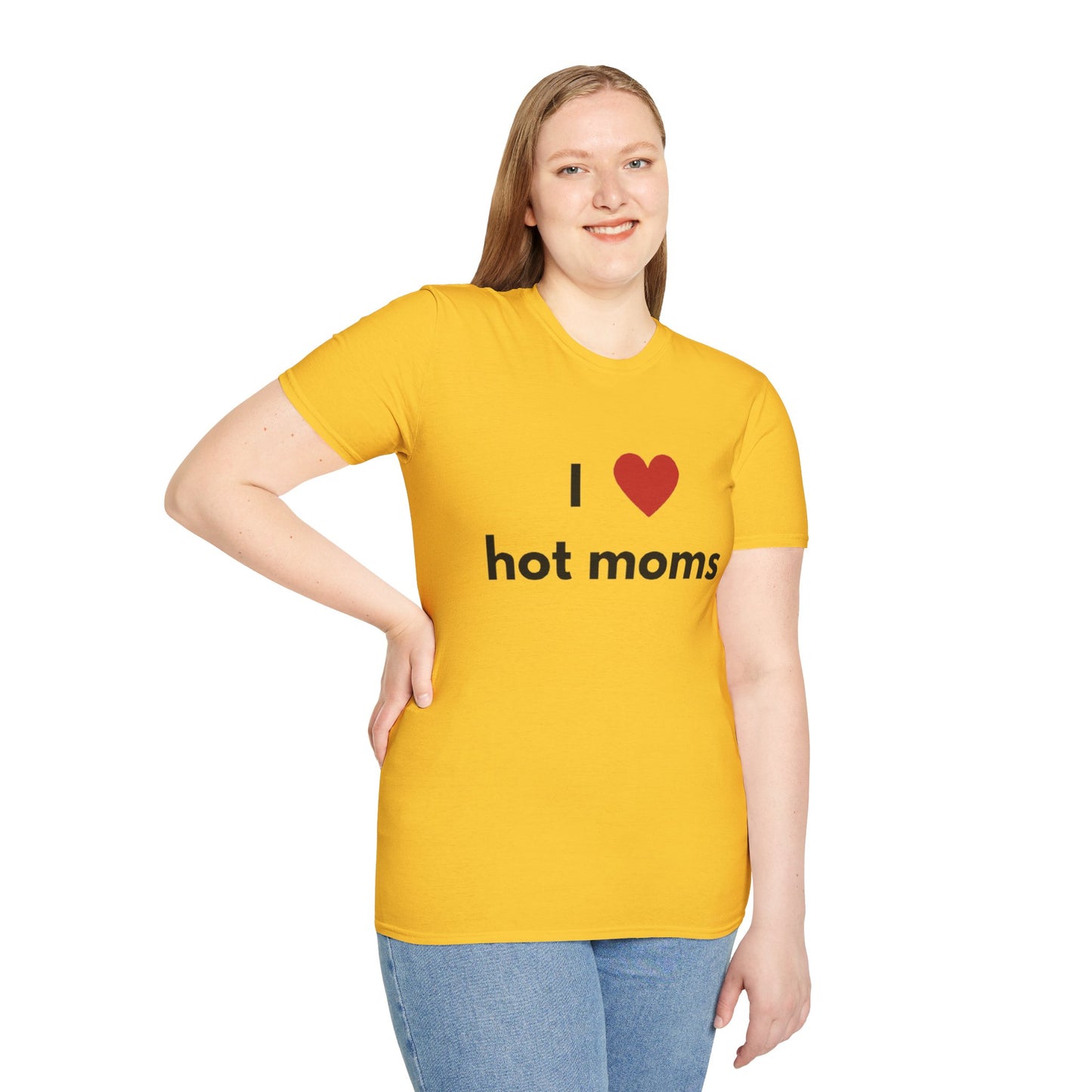 I Love Hot Moms Unisex Softstyle T-Shirt