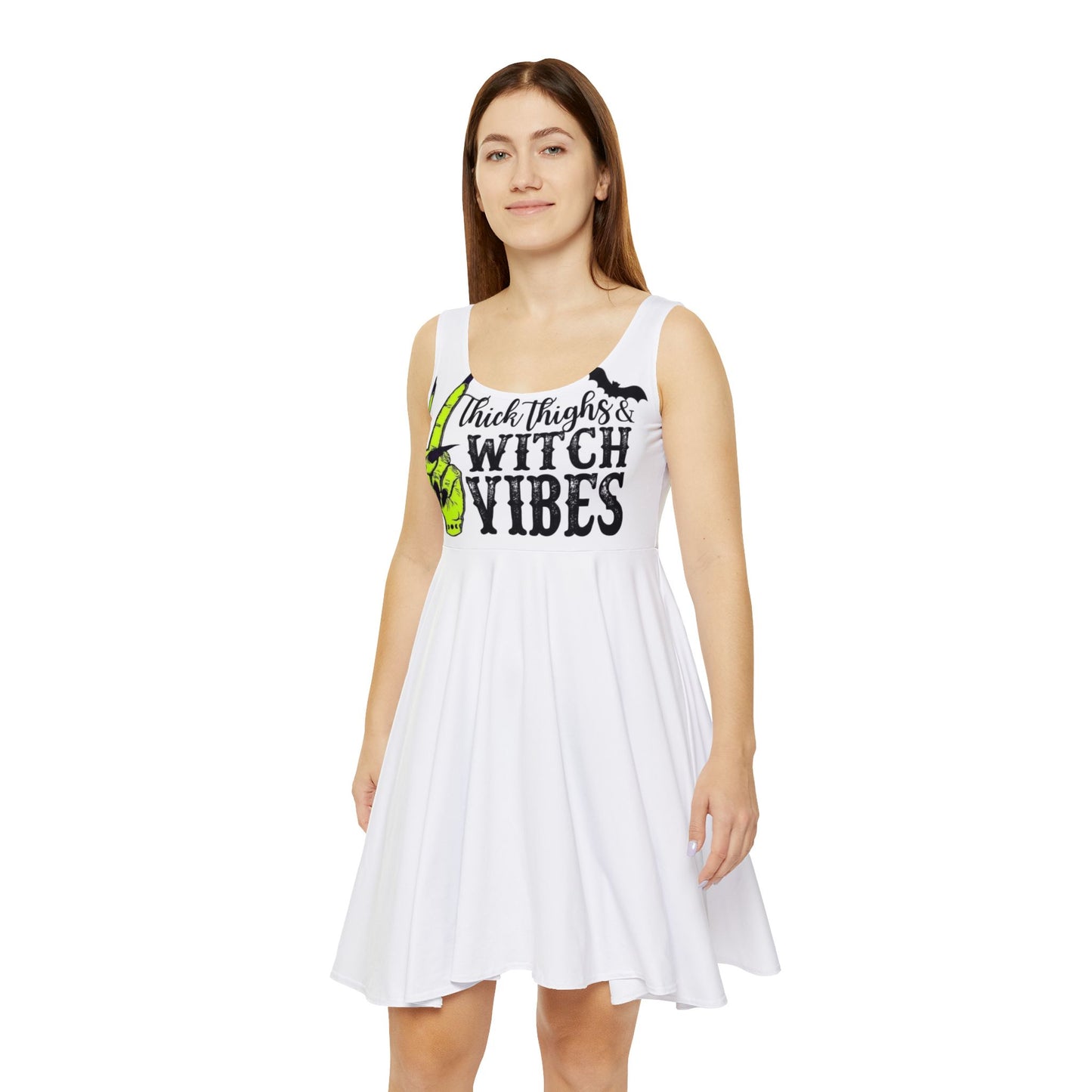 Thick Thighs Witchy Vibes Skater Dress