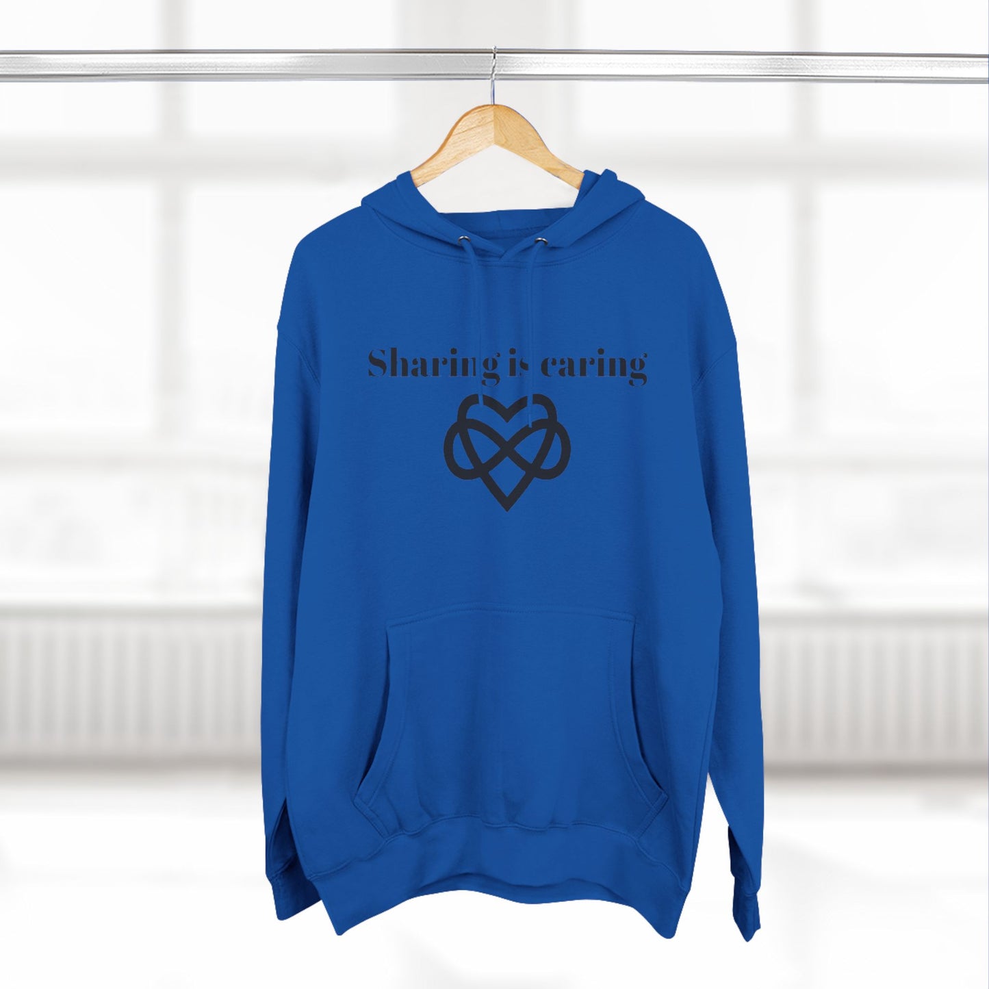 Sharing is Caring Poly Unisex Pullover Hoodie