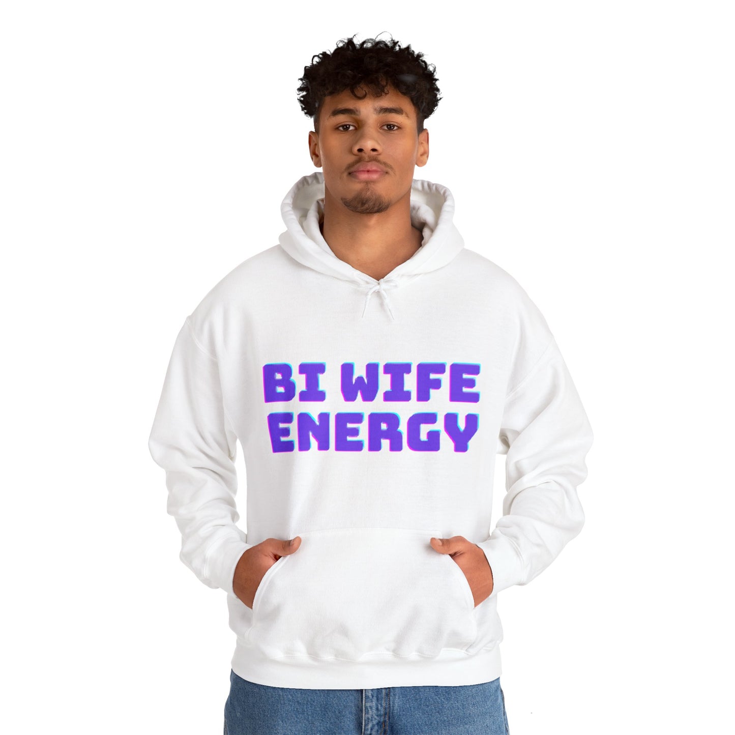 Bi Wife Energy Unisex Hooded Sweatshirt