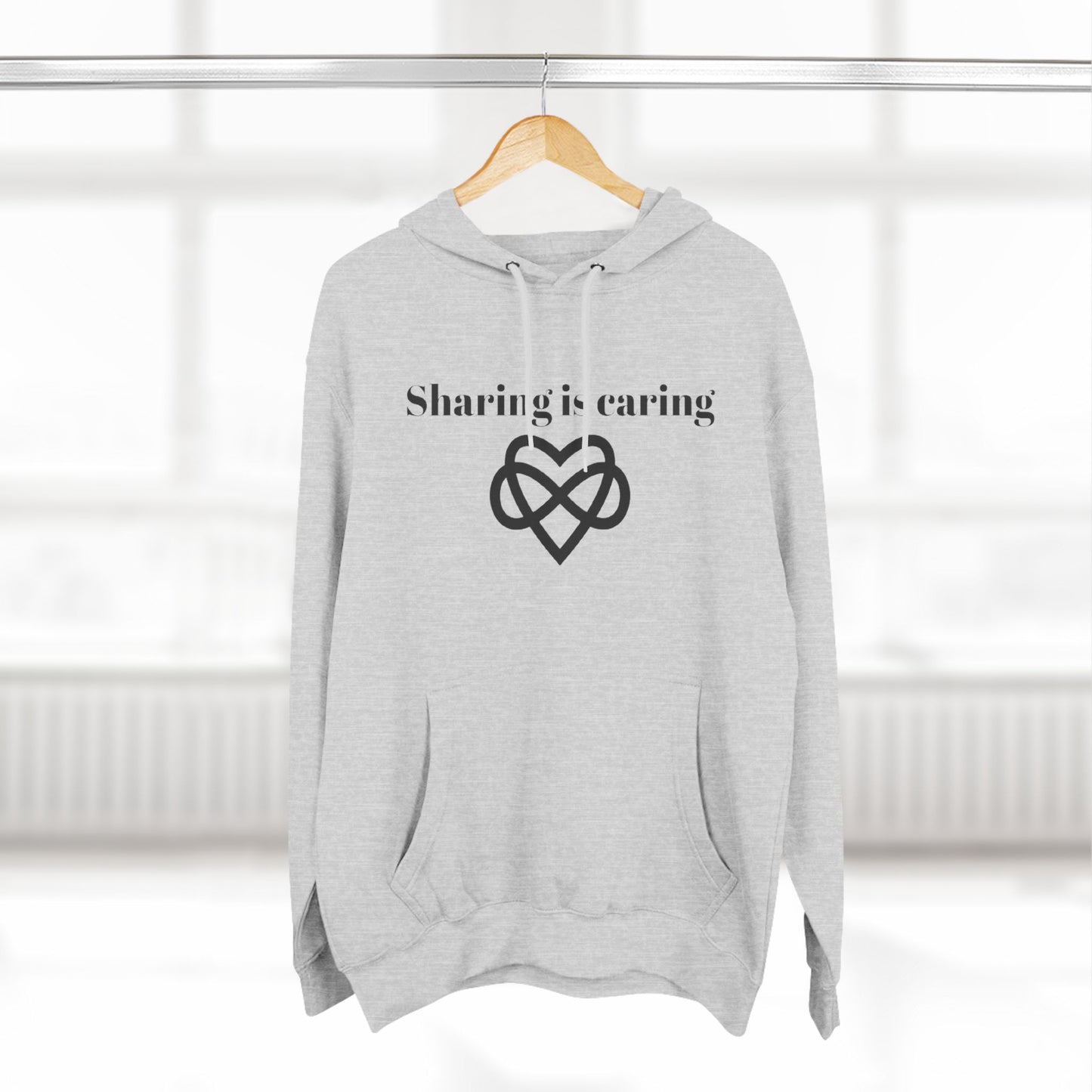 Sharing is Caring Poly Unisex Pullover Hoodie