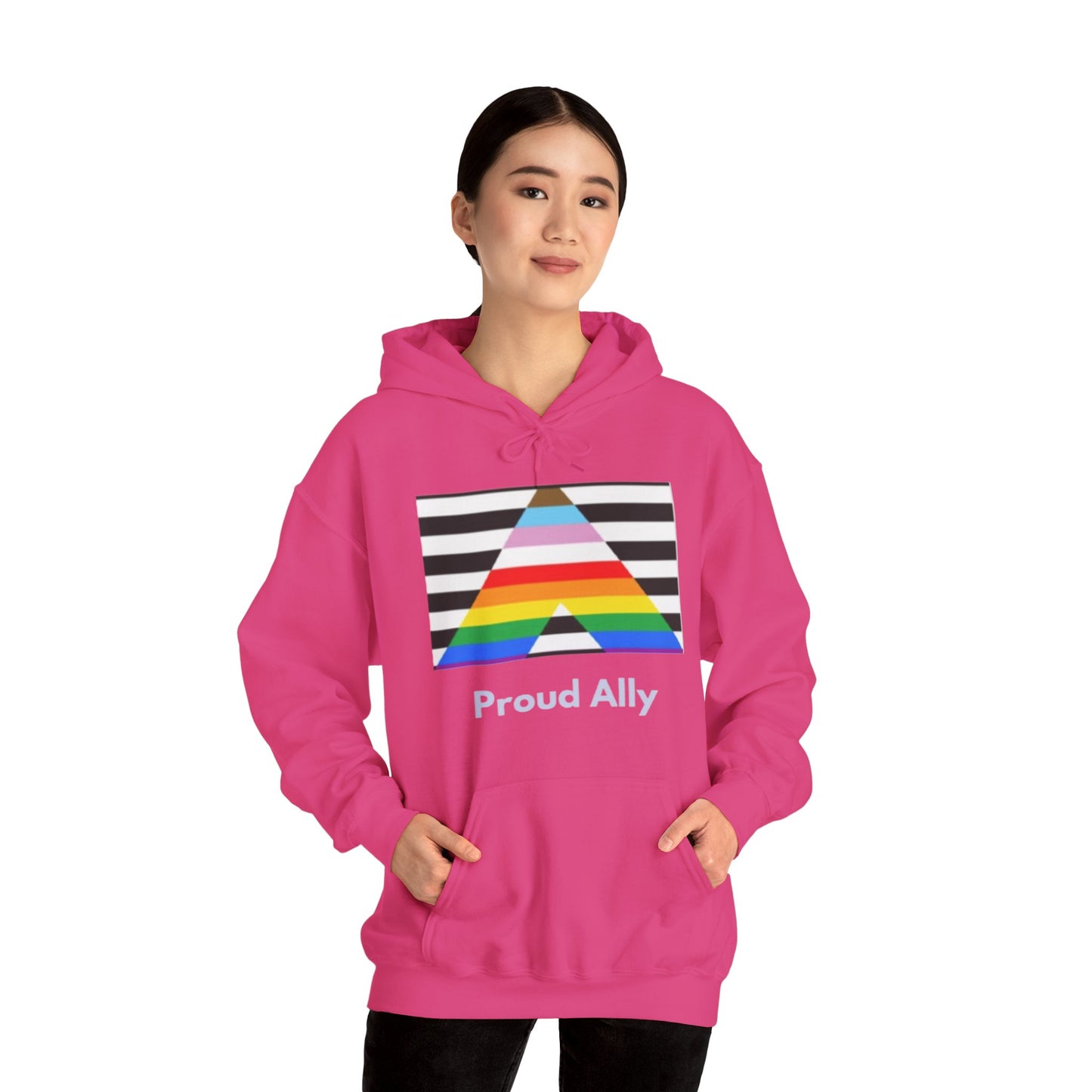 Proud Ally Unisex Hooded Sweatshirt