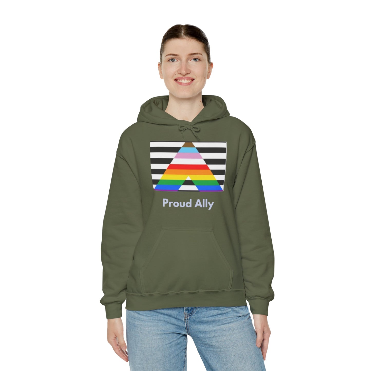 Proud Ally Unisex Hooded Sweatshirt