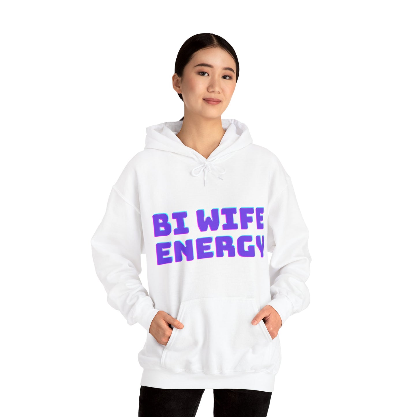 Bi Wife Energy Unisex Hooded Sweatshirt